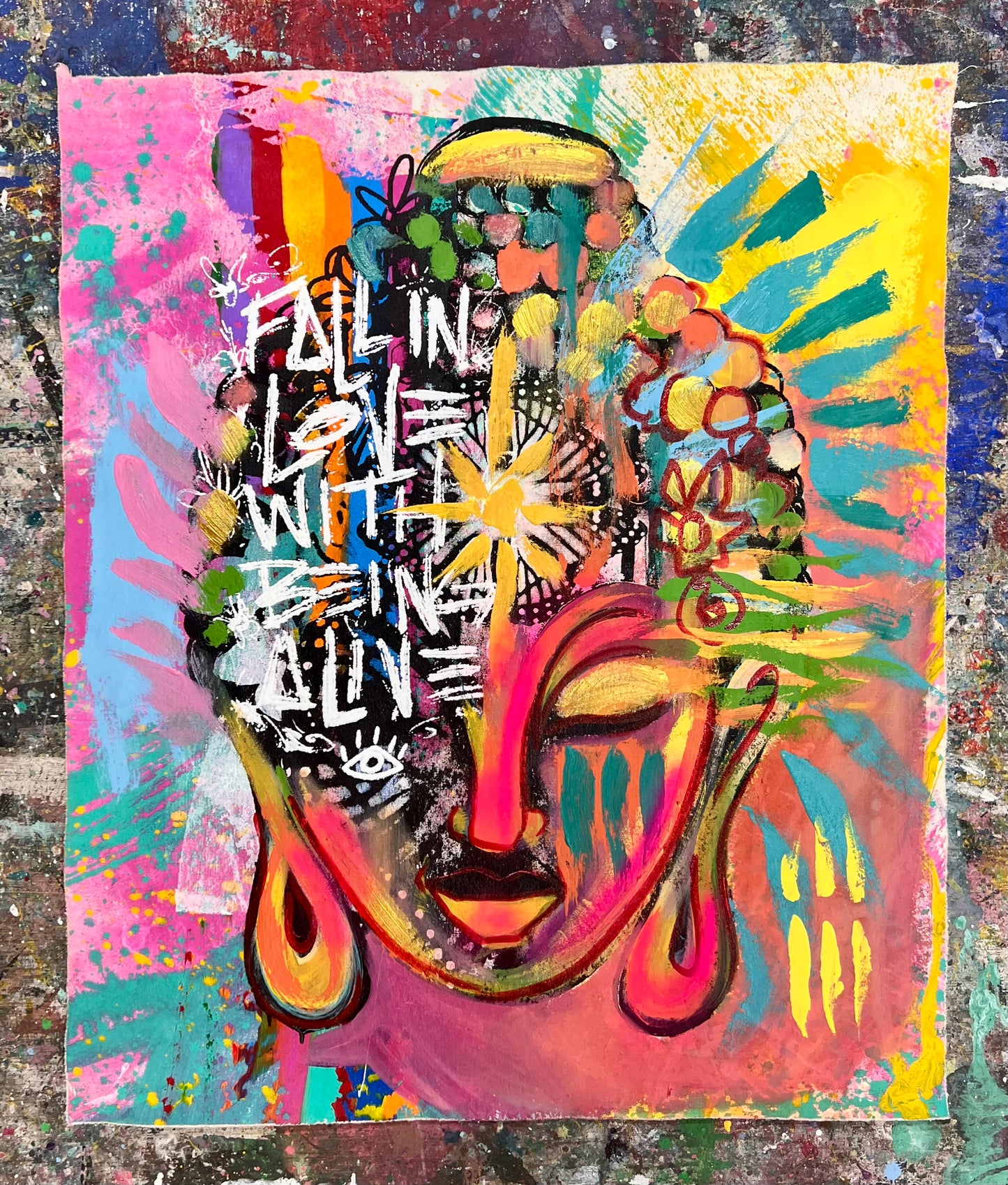 Being Alive / Vintage Screenprint Buddha / Wednesday Refresh / July 2025