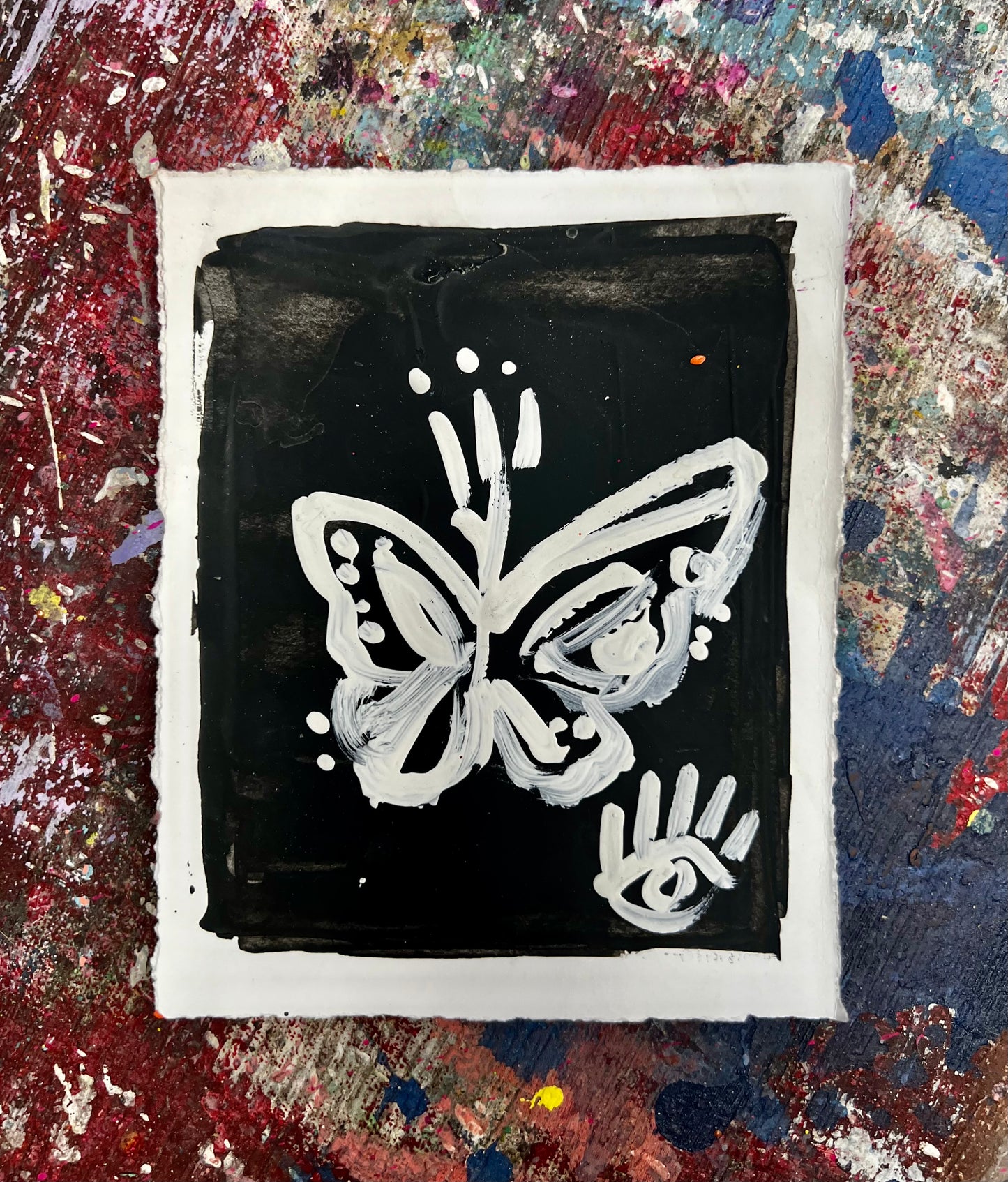 Butterfly Sketch / Black & White / Archival Paper / BOGO Originals / January 2026