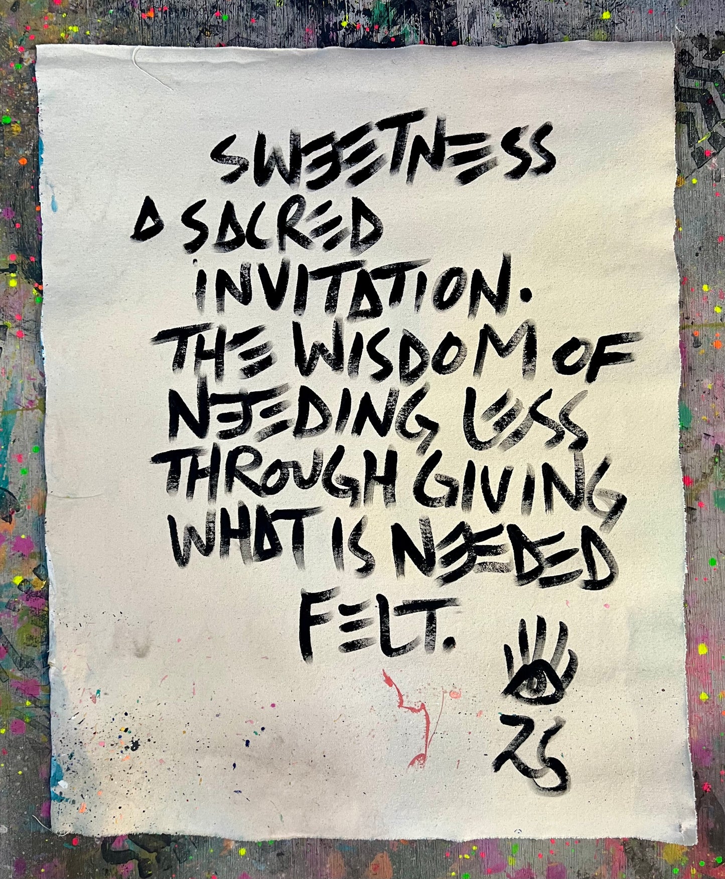 Needing Less Through Giving / Bee / February 2025