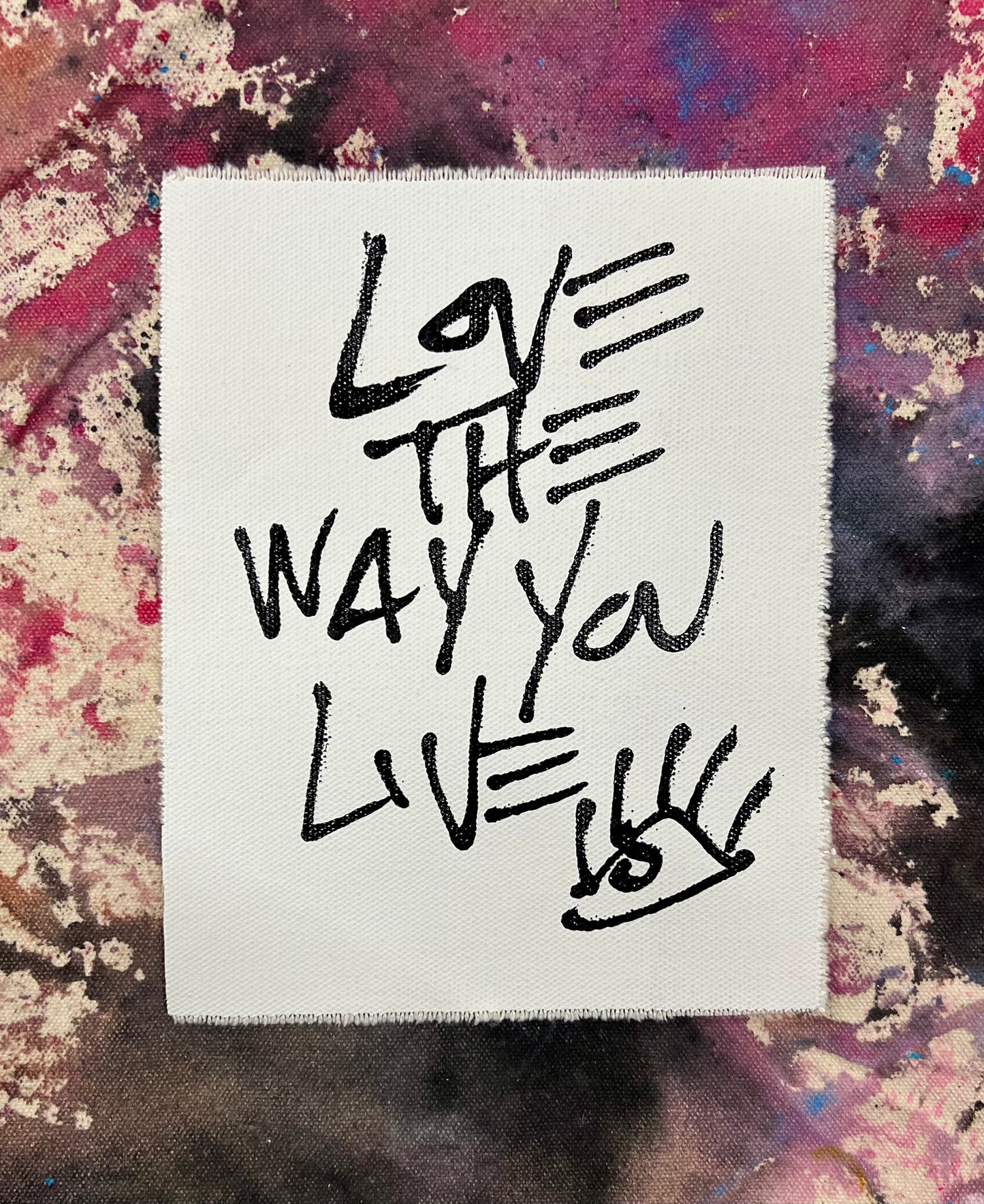 Love the Way You Live / Black & white pocket art / January 2024