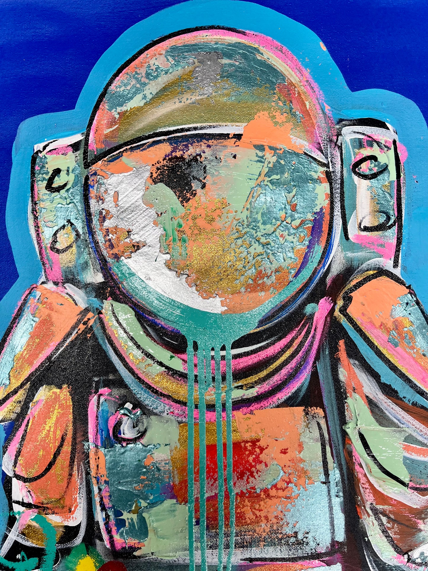 Each Day is New / Astronaut / Blue Background / Winter 2024