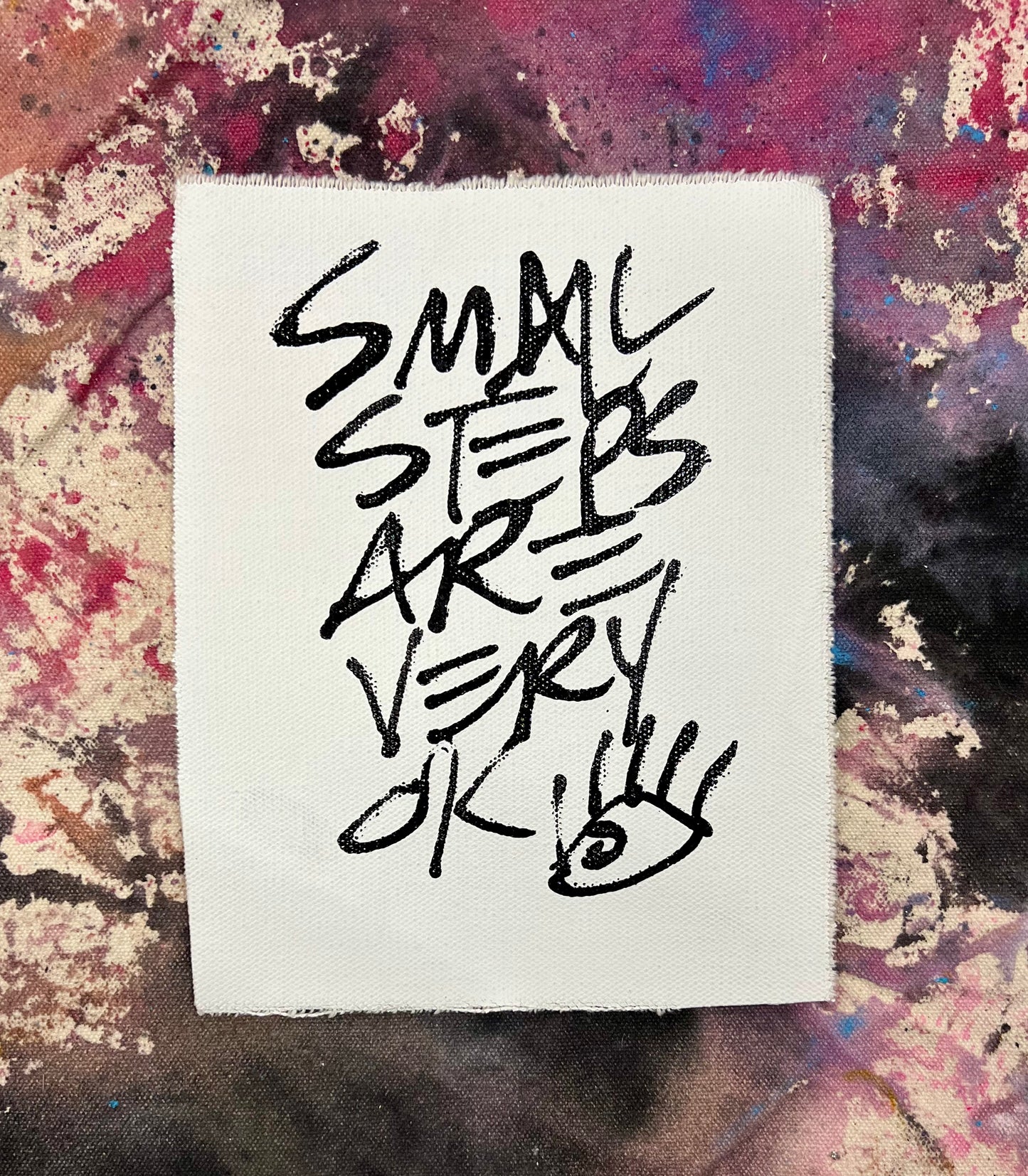 Small Steps are Very Ok 3 / Black & white pocket art / January 2024