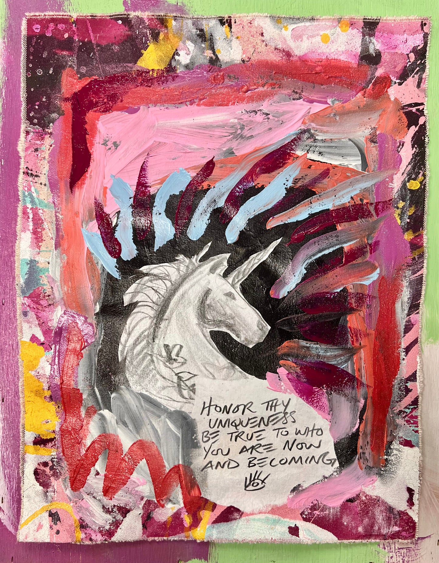 Honor Thy Uniqueness / Mantra Collage / March 2025