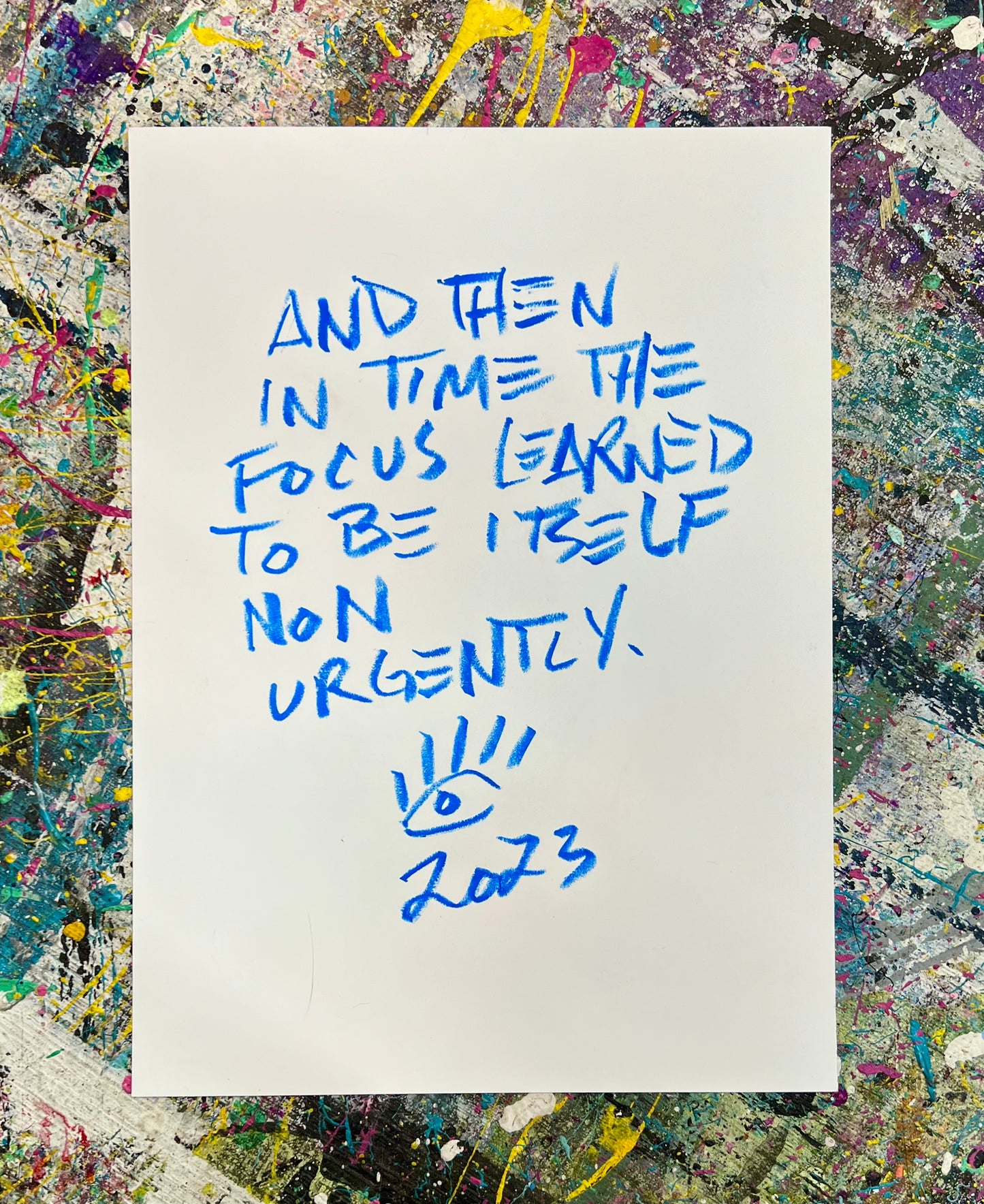Focus Learned / Tiger / Mixed-Media on Archival Paper / November 2023