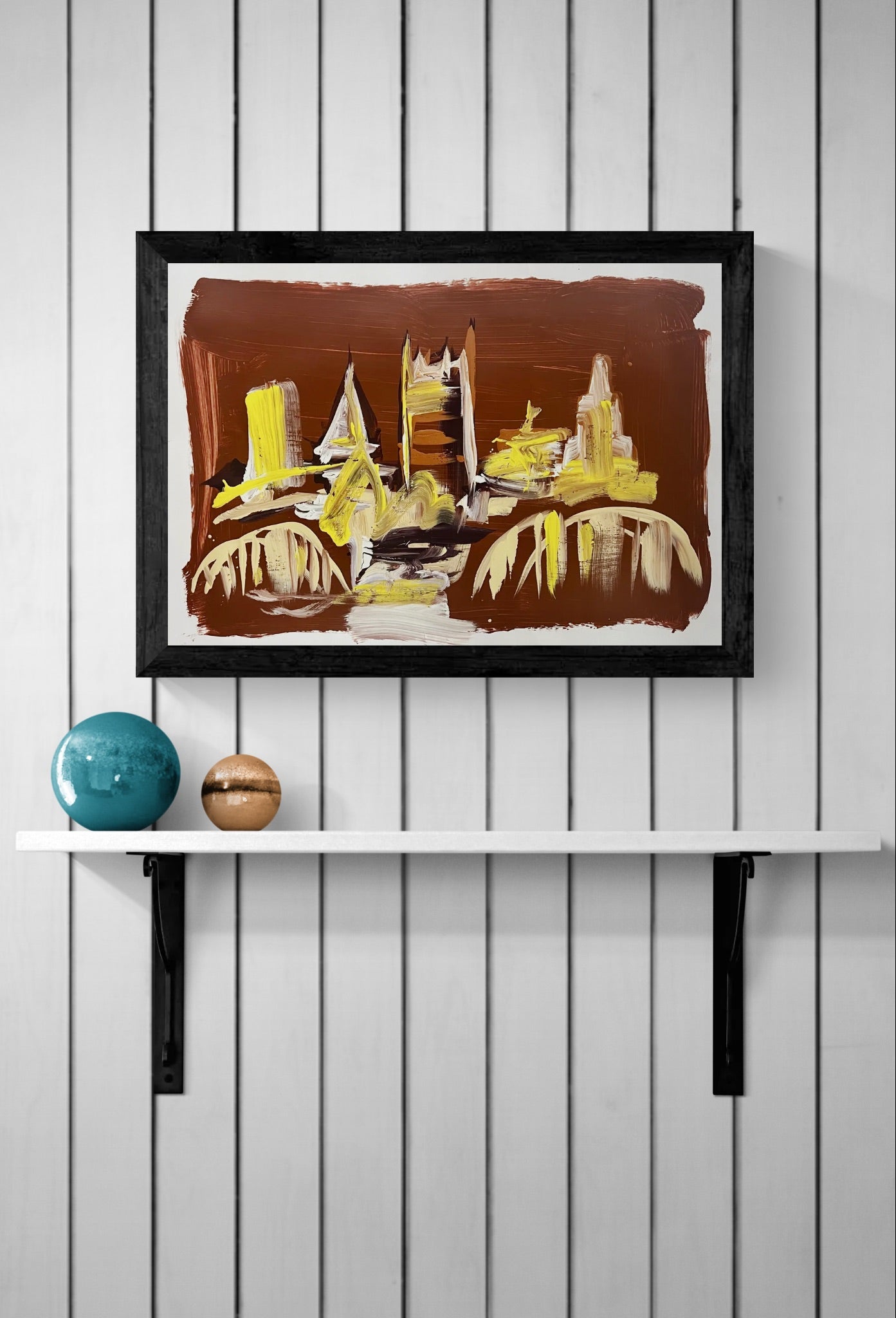 One Day at a Time / Mahogany / Archival Paper Skyline / Sunday Collection / January 2026