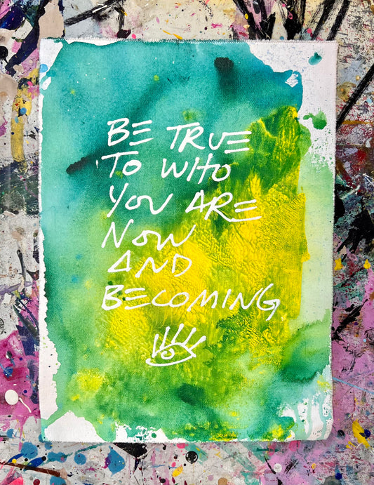Now and Becoming / Watercolor Mantra 2 / BOGO Originals / September 2025