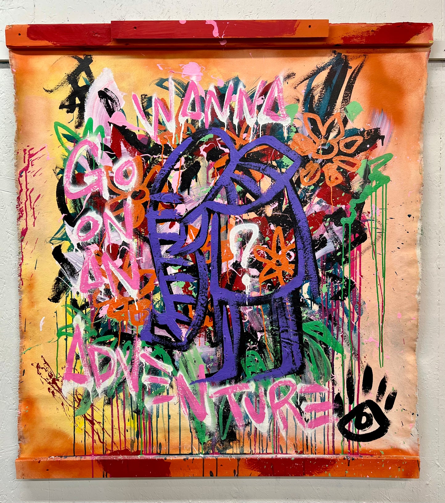 The Art of Speaking Eyes / Double Sided Tiger Banner / January 2024 / De Fer Troy Hill
