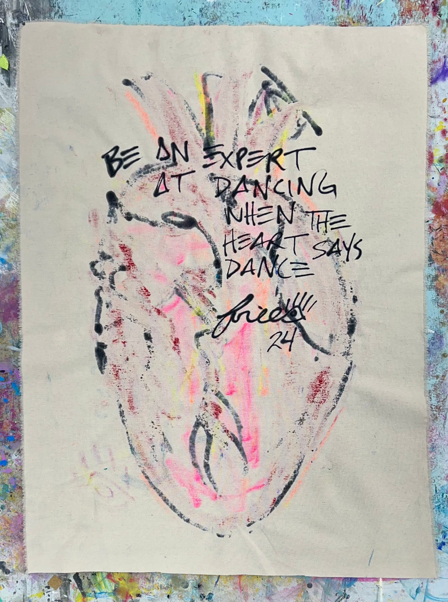 When the Heart Says Dance / Heart Sketch / March 2024