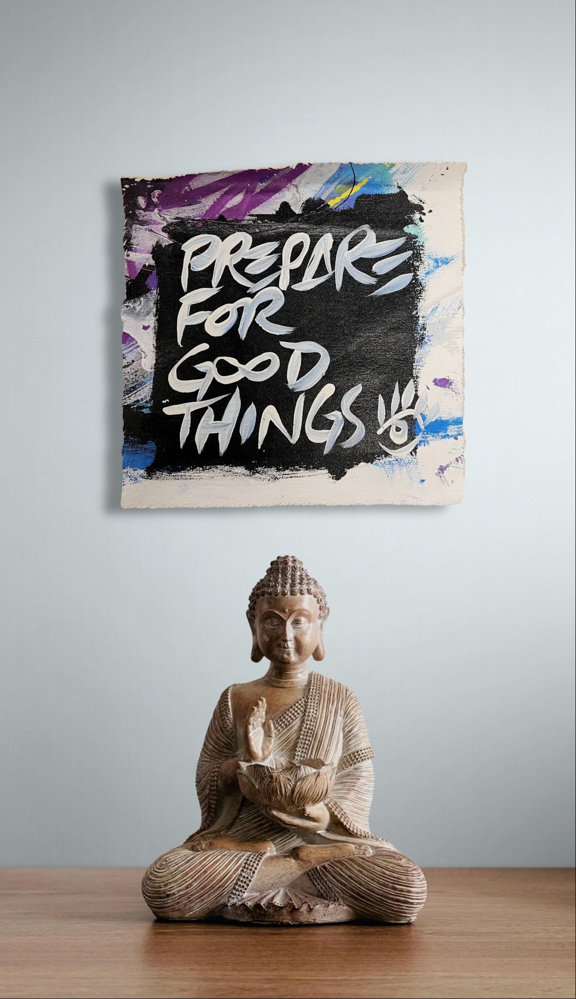 Prepare For Good Things / Purple , Blue, & Black / Abstract Mantra / June 2026
