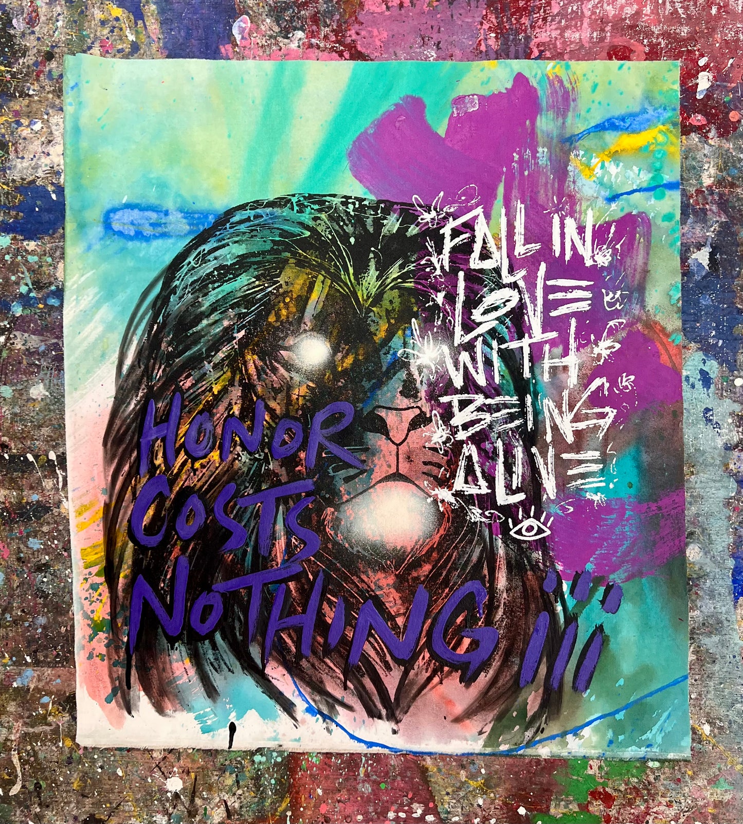 Honor Costs Nothing + Being Alive / Vintage Screenprint Lion / Wednesday Refresh / July 2025