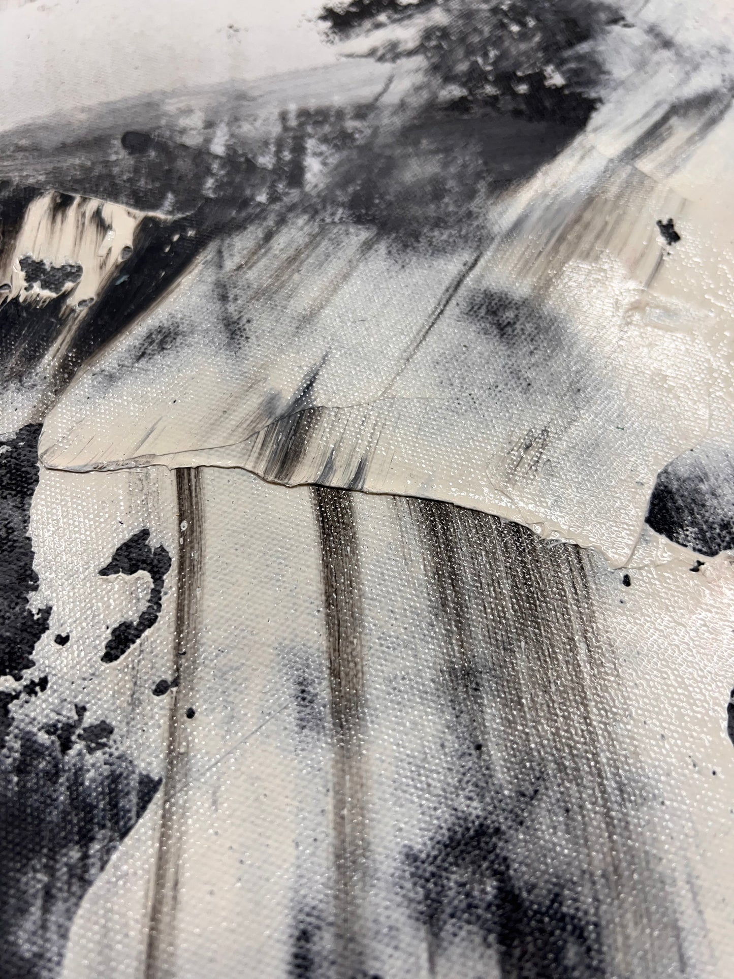 Simply As Ease / Black & White Minimalist Abstract / March 2025
