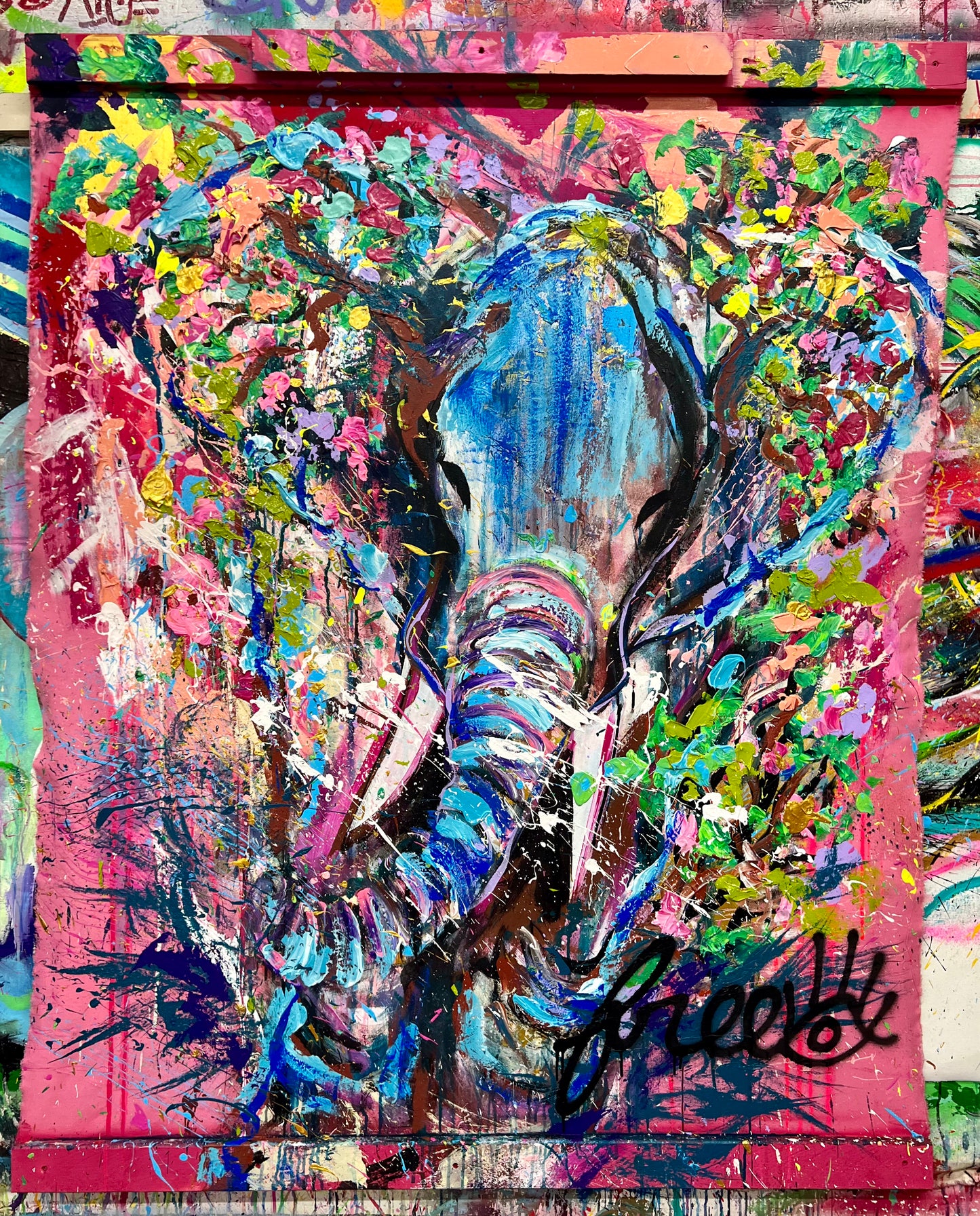 It will be / Double Sided Elephant Banner / De Fer Troy Hill / December 2023