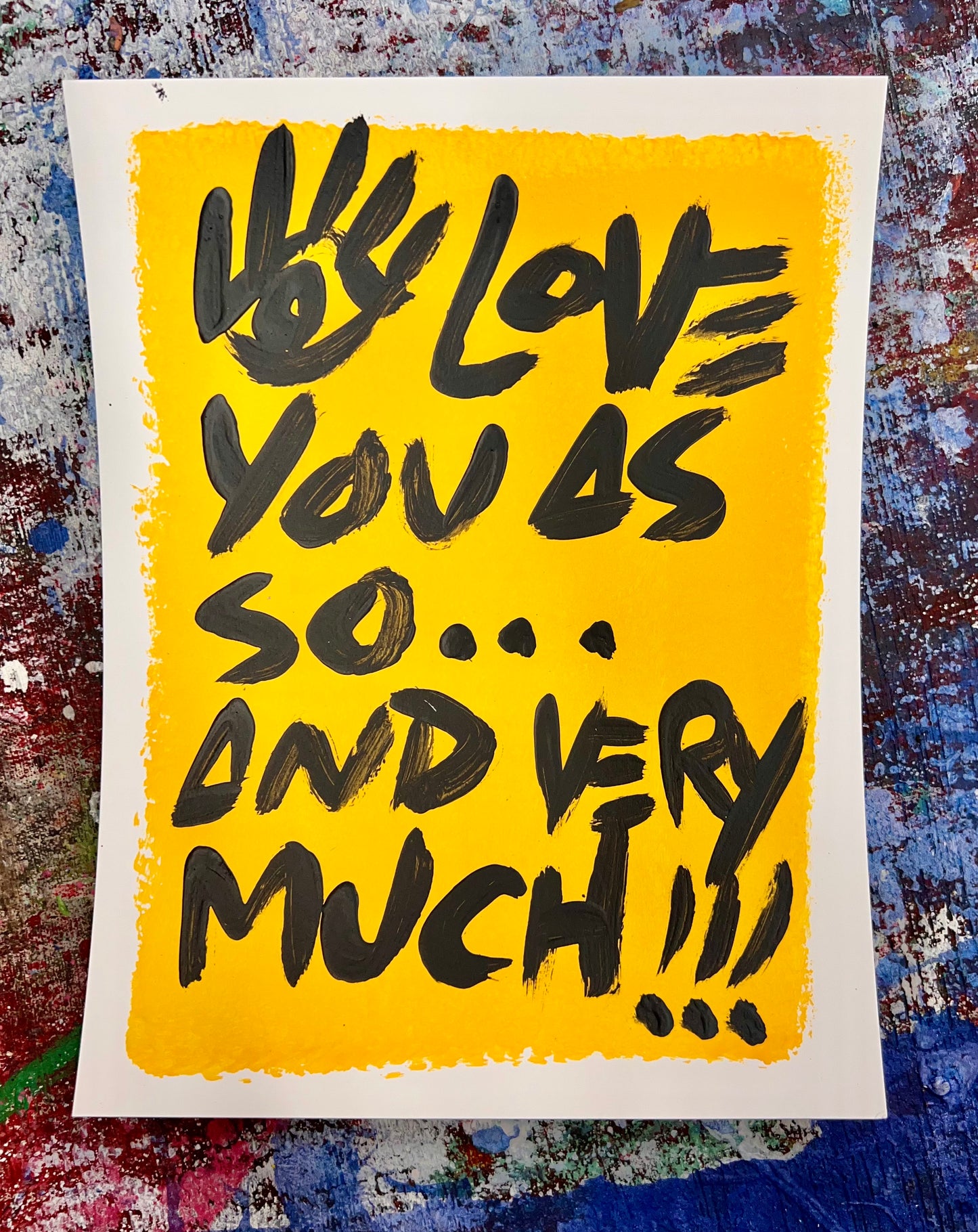 As So and Very Much / Black & Gold Mantra / Archival Paper / Sunday Collection / August 2025