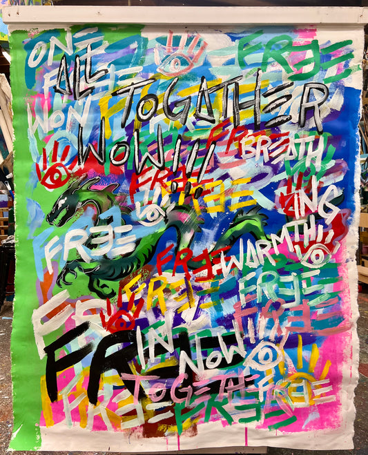 All To Gather Now / Graffiti Dragon Banner / March 2025