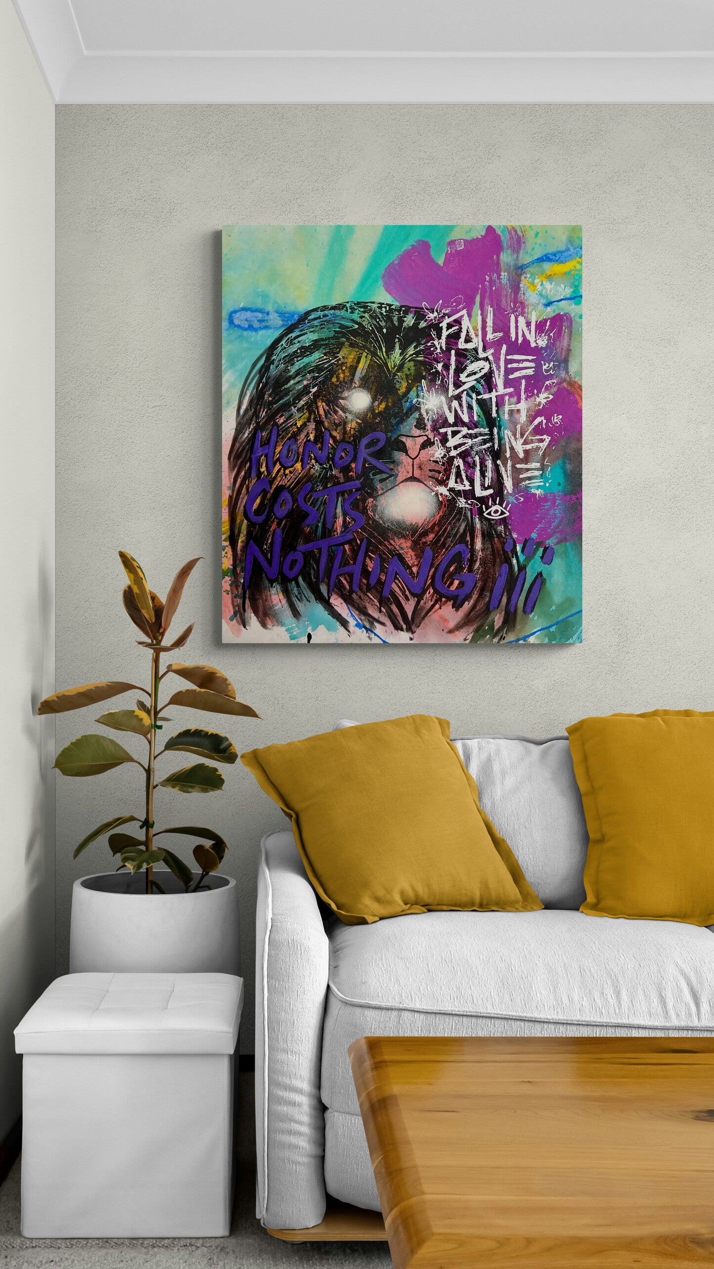 Honor Costs Nothing + Being Alive / Vintage Screenprint Lion / Wednesday Refresh / July 2025
