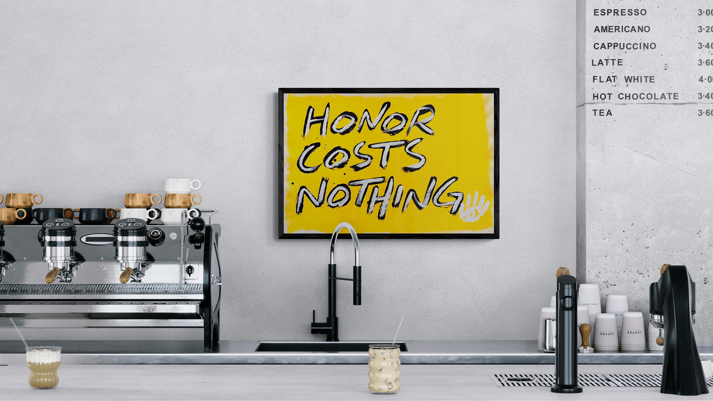 Honor Costs Nothing / Black & Yellow Mantra / Wednesday Refresh / August 2025