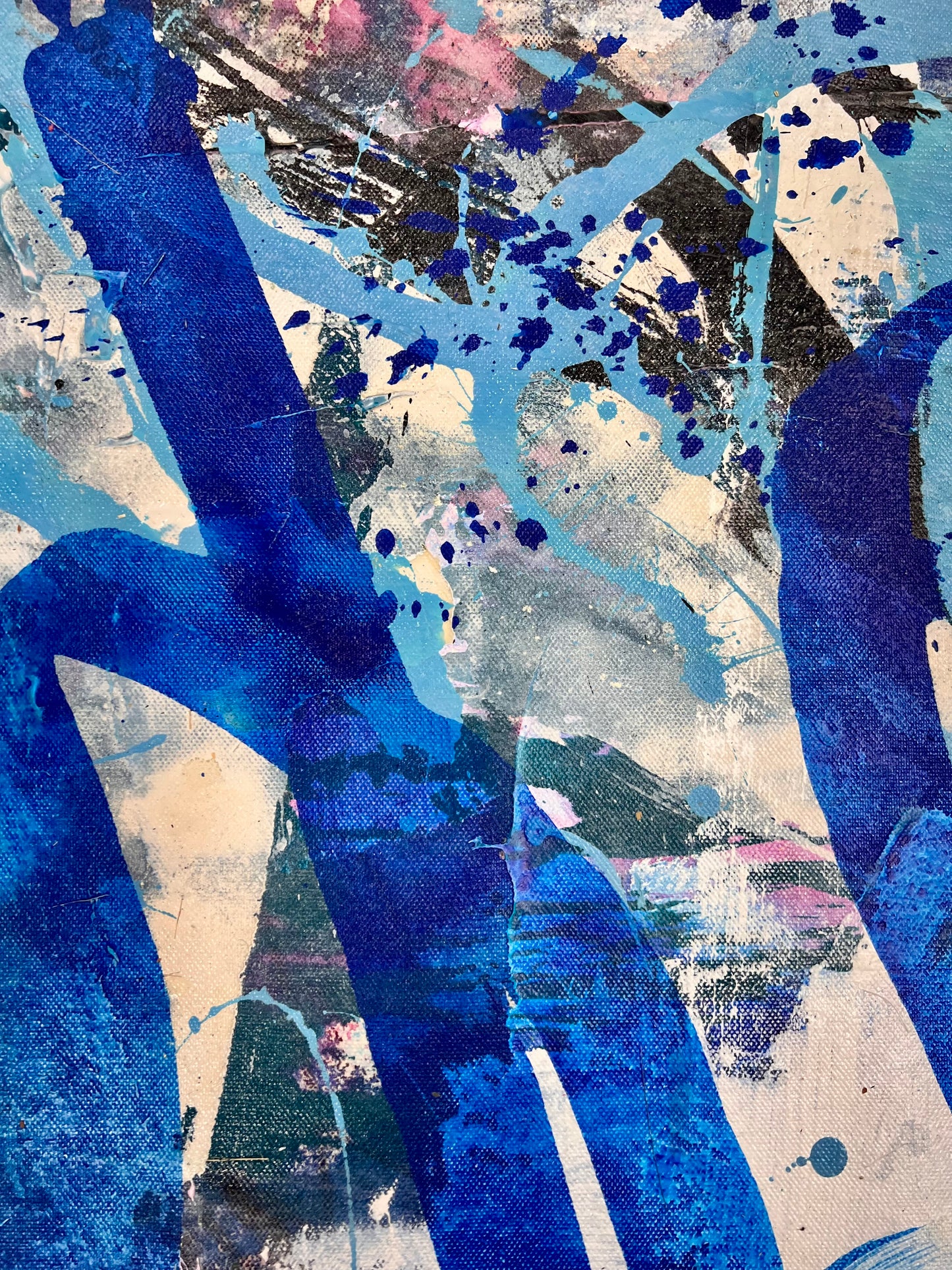 As Above Flowing Into / Shades of Blue Abstract / March 2025