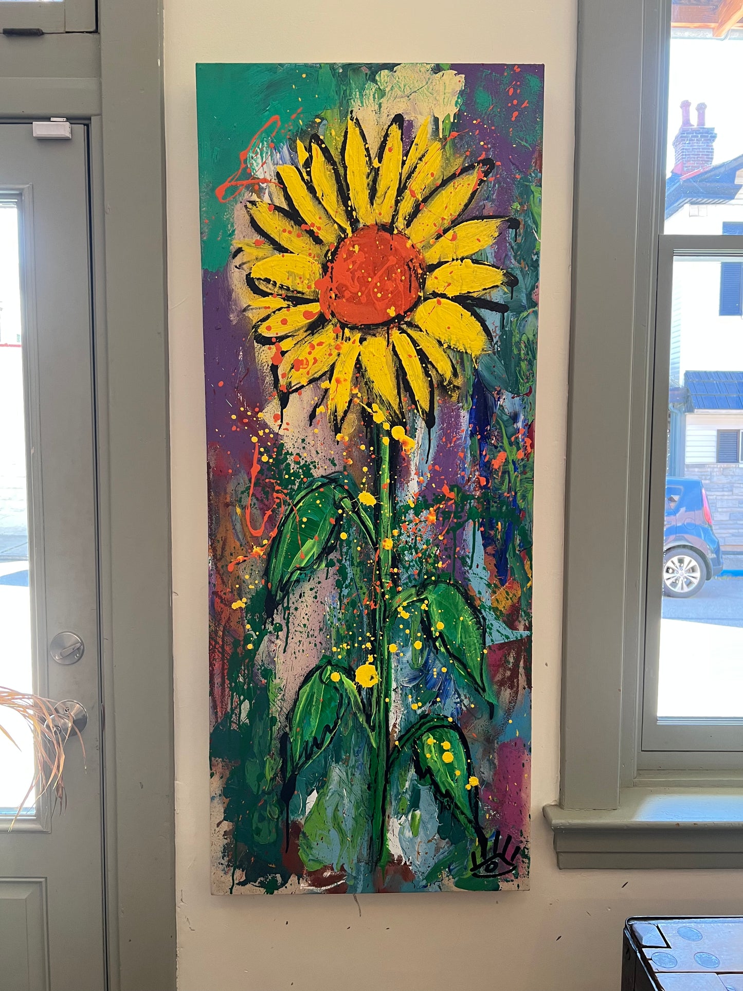 Splatter sunflower / September 2023 / De Fer Troy Hill