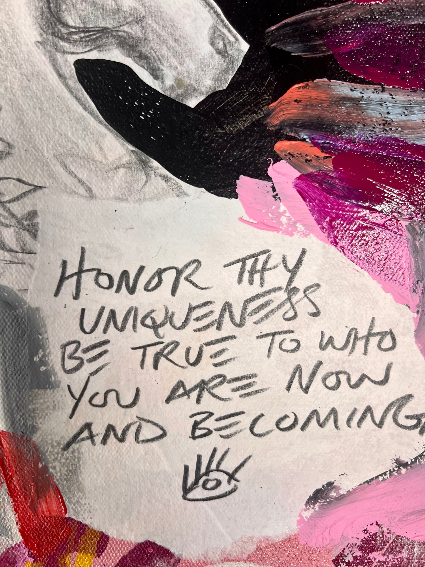 Honor Thy Uniqueness / Mantra Collage / March 2025