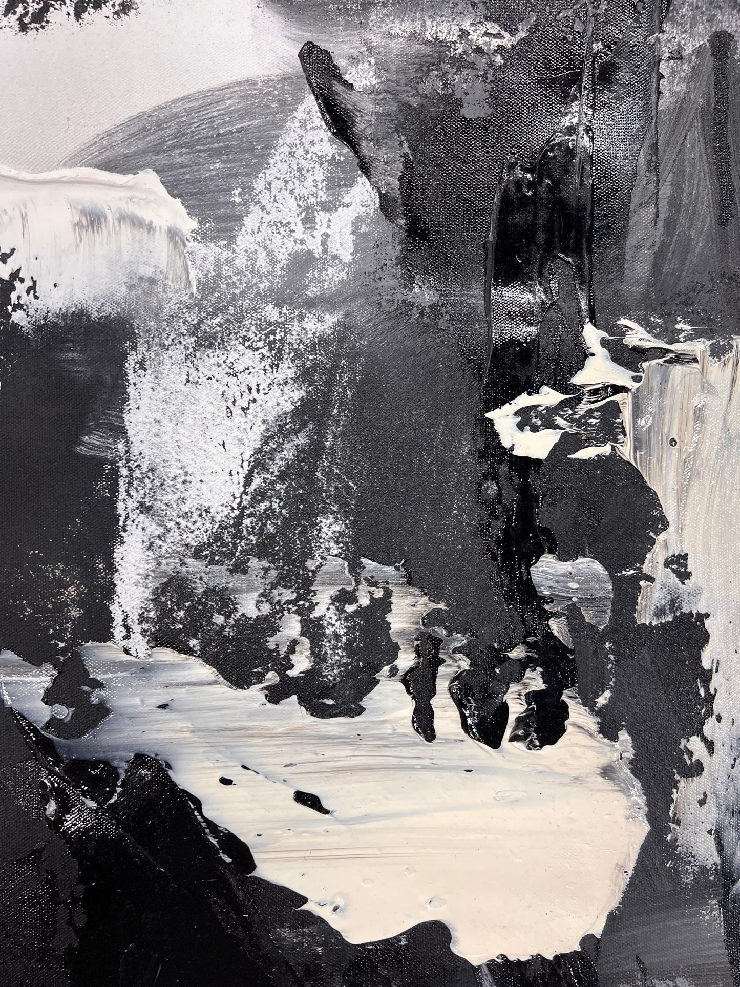 Simply As Ease / Black & White Minimalist Abstract / March 2025