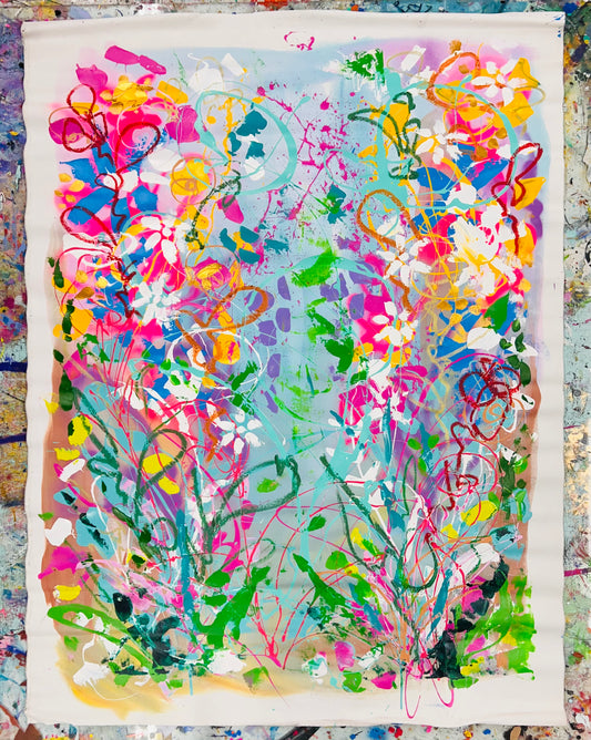 I Love the Way We Feel So Free/ Whimsical Abstract Floral / March 2025