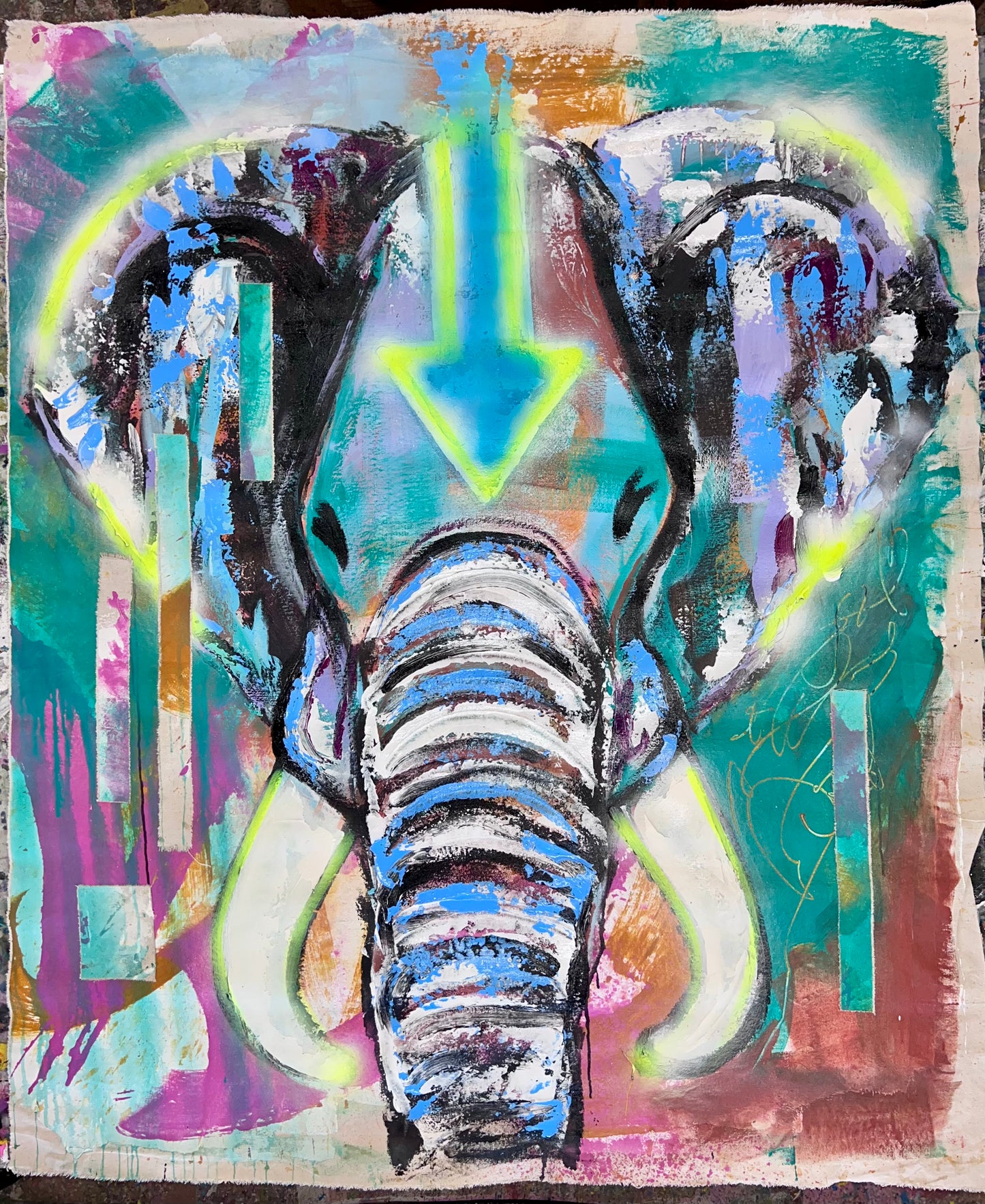 Weather the Illusion / Collage Airbender Elephant / Featured Originals / August 2025