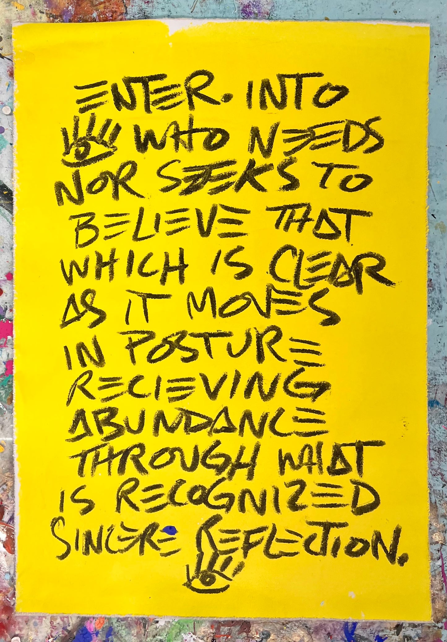 Sincere Reflection / Mantra / March 2025