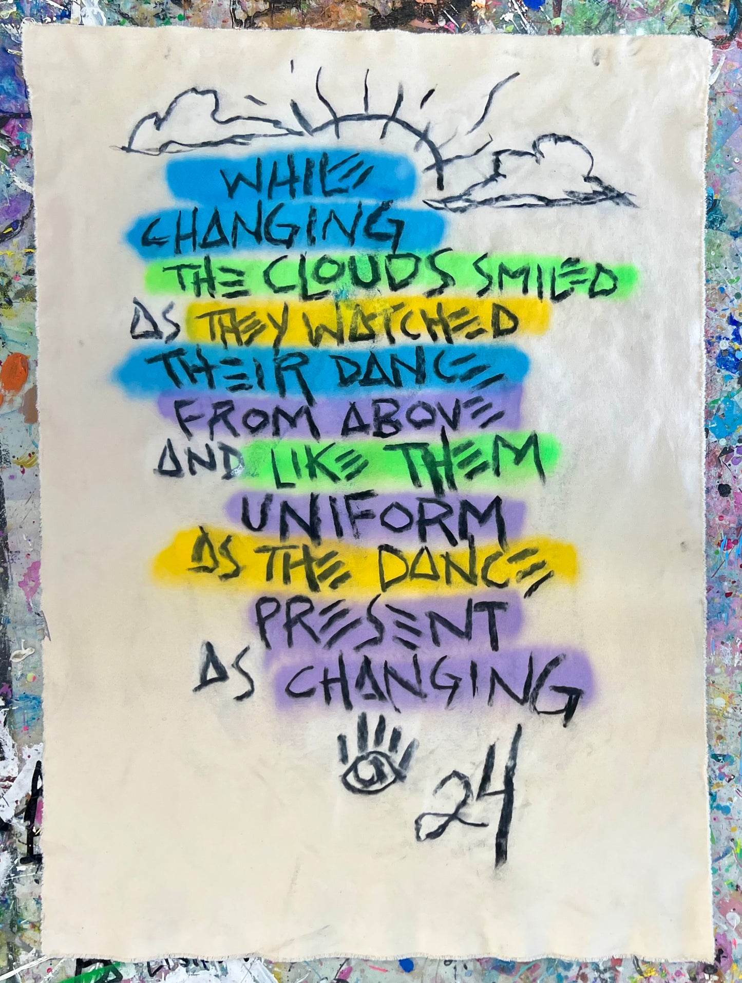 While Changing the Clouds Smiled / Buddha / June 2024