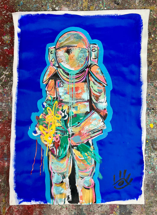 Each Day is New / Astronaut / Blue Background / Winter 2024