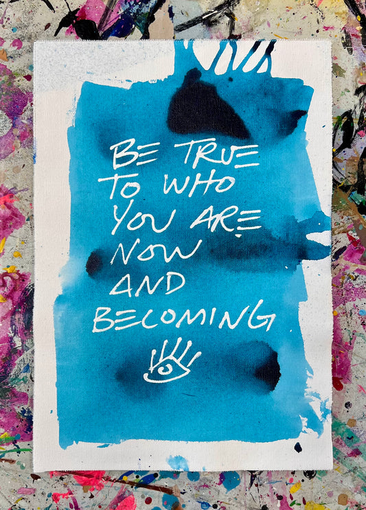Now and Becoming / Watercolor Mantra 1 / BOGO Originals / September 2025