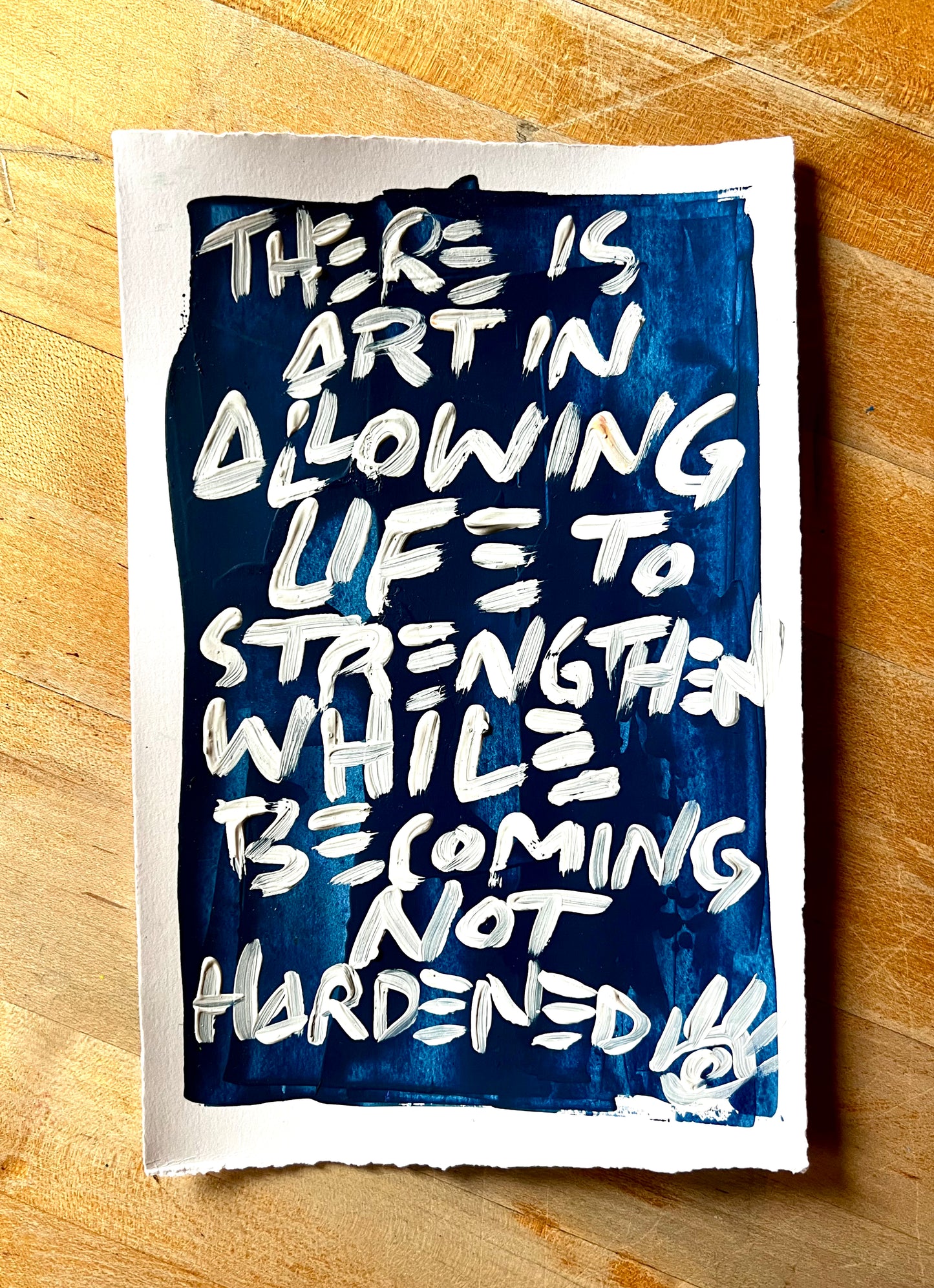 Strengthened Not Hardened 2 / Ocean / Archival Paper Mantra / BOGO Originals / December 2025