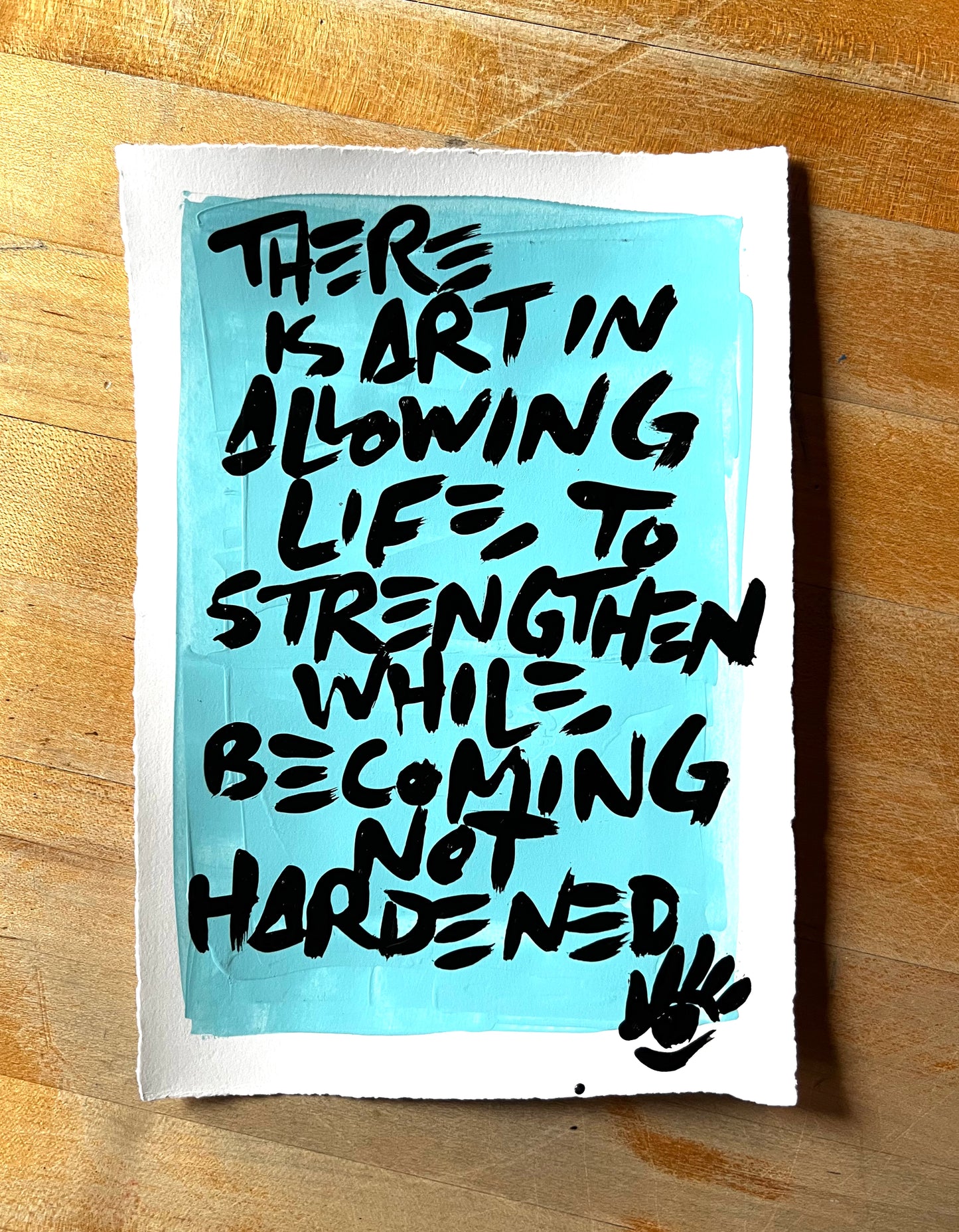 Strengthened Not Hardened / Sky / Archival Paper Mantra / BOGO Originals / December 2025