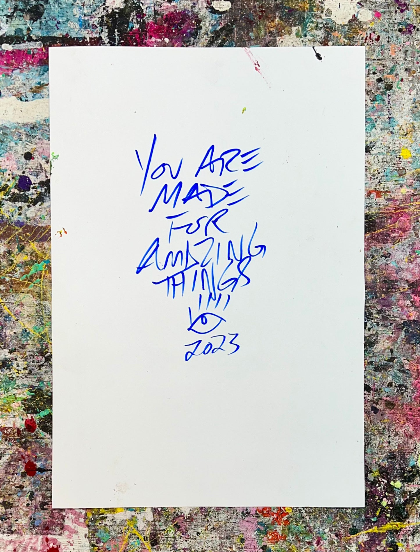Amazing Things / Lion / Mixed-Media on Archival Paper / November 2023