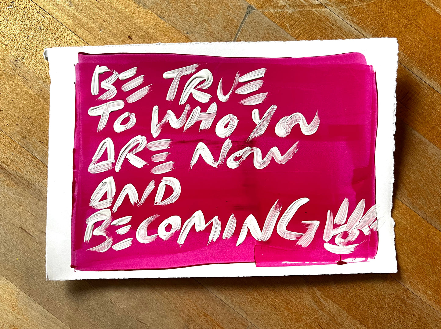 Now and Becoming / Fuchsia / Archival Paper Mantra / BOGO Originals / December 2025