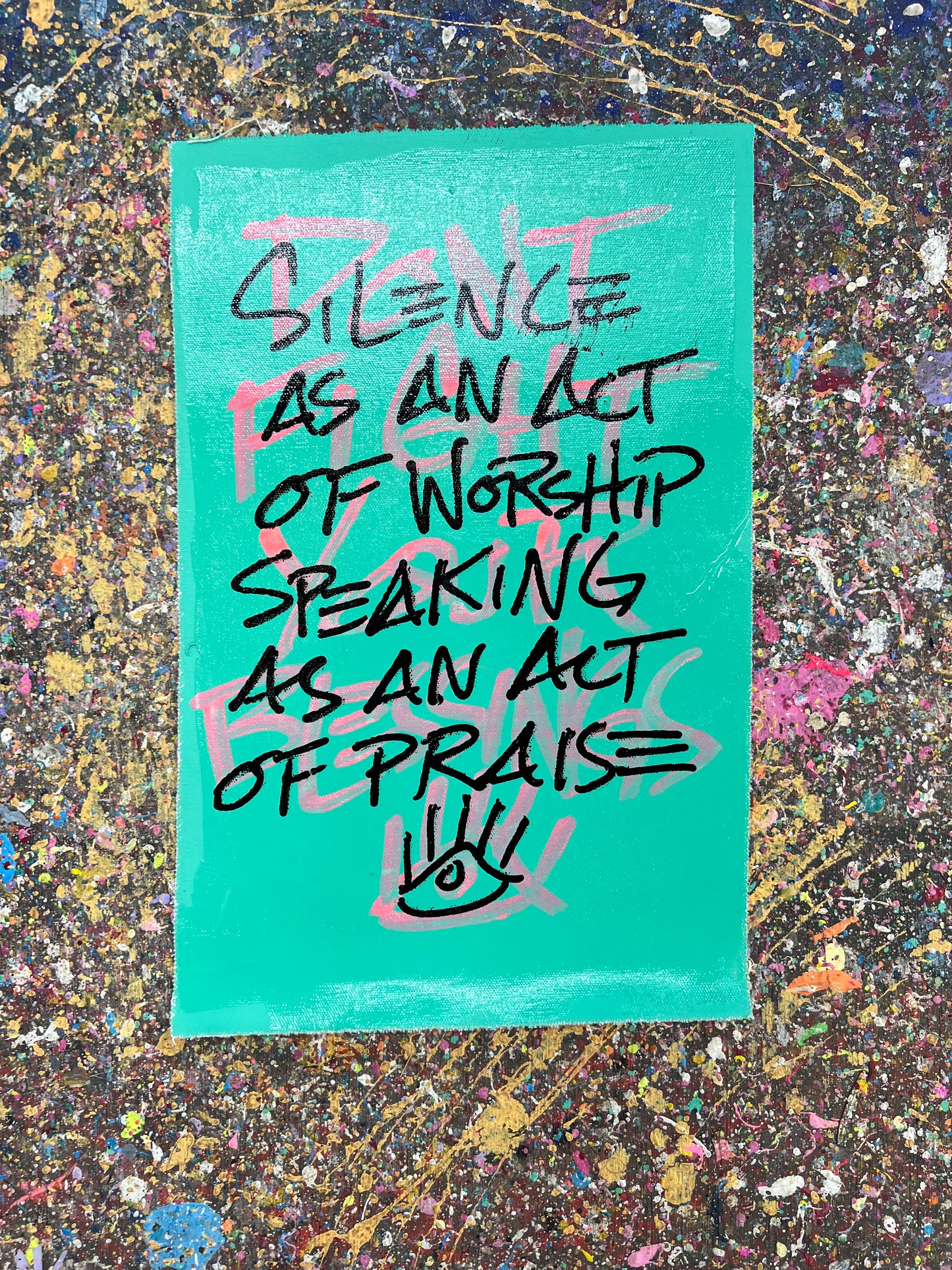 Silence as worship / sea foam + salmon / mantra / September 2023