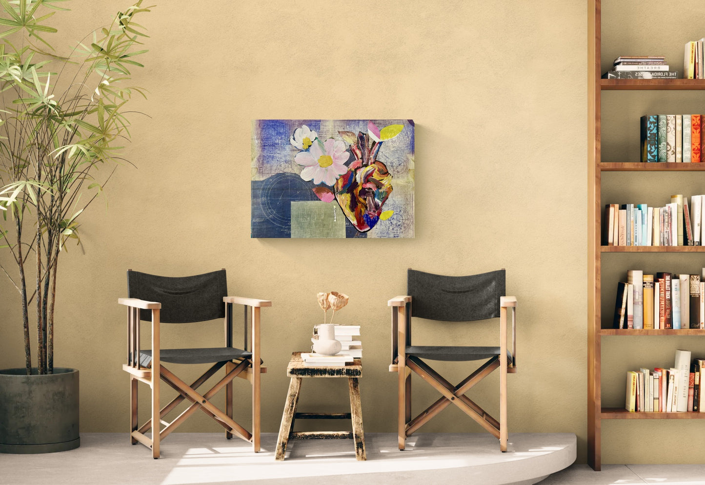 The Yearning Heart / Heart & Blueprint Collage / Sunday Collection / January 2026