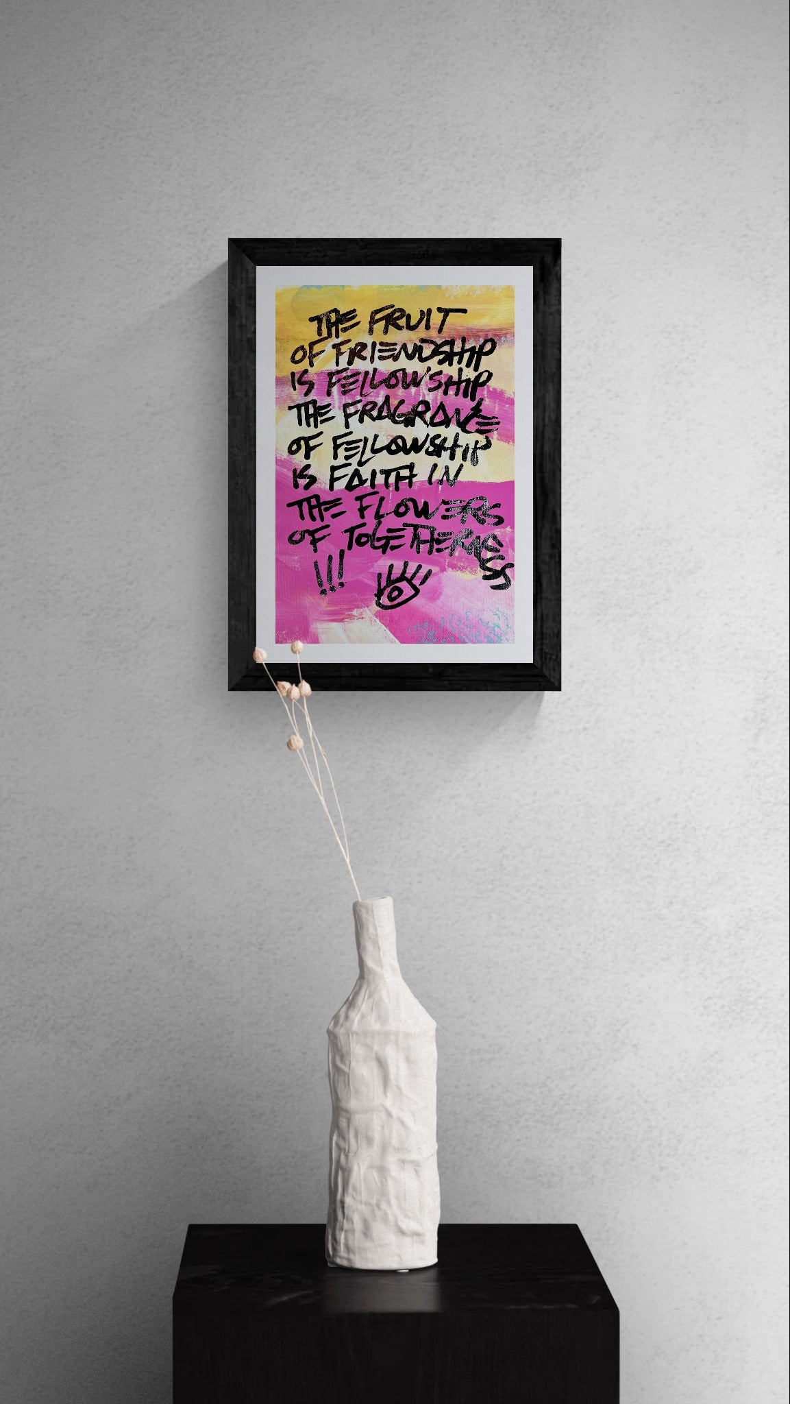 Flowers of Togetherness / Fuchsia & Gold Mantra / March 2026