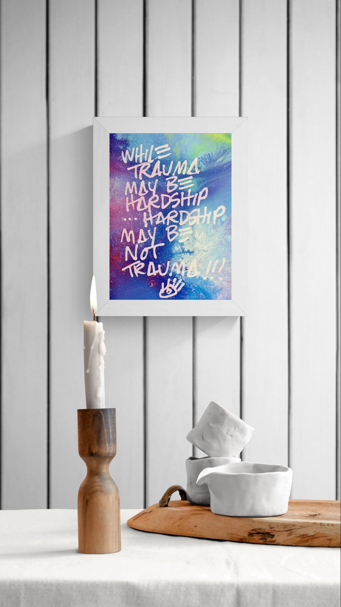 Be Not Trauma / Blue Colorwash Mantra / March 2026
