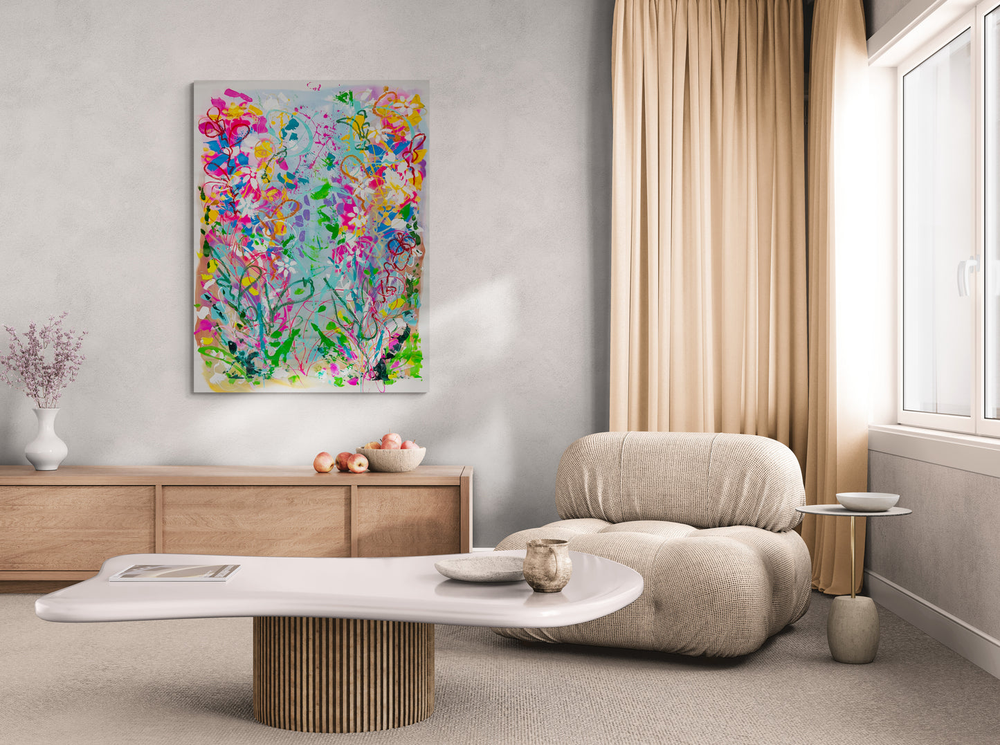 I Love the Way We Feel So Free/ Whimsical Abstract Floral / March 2025