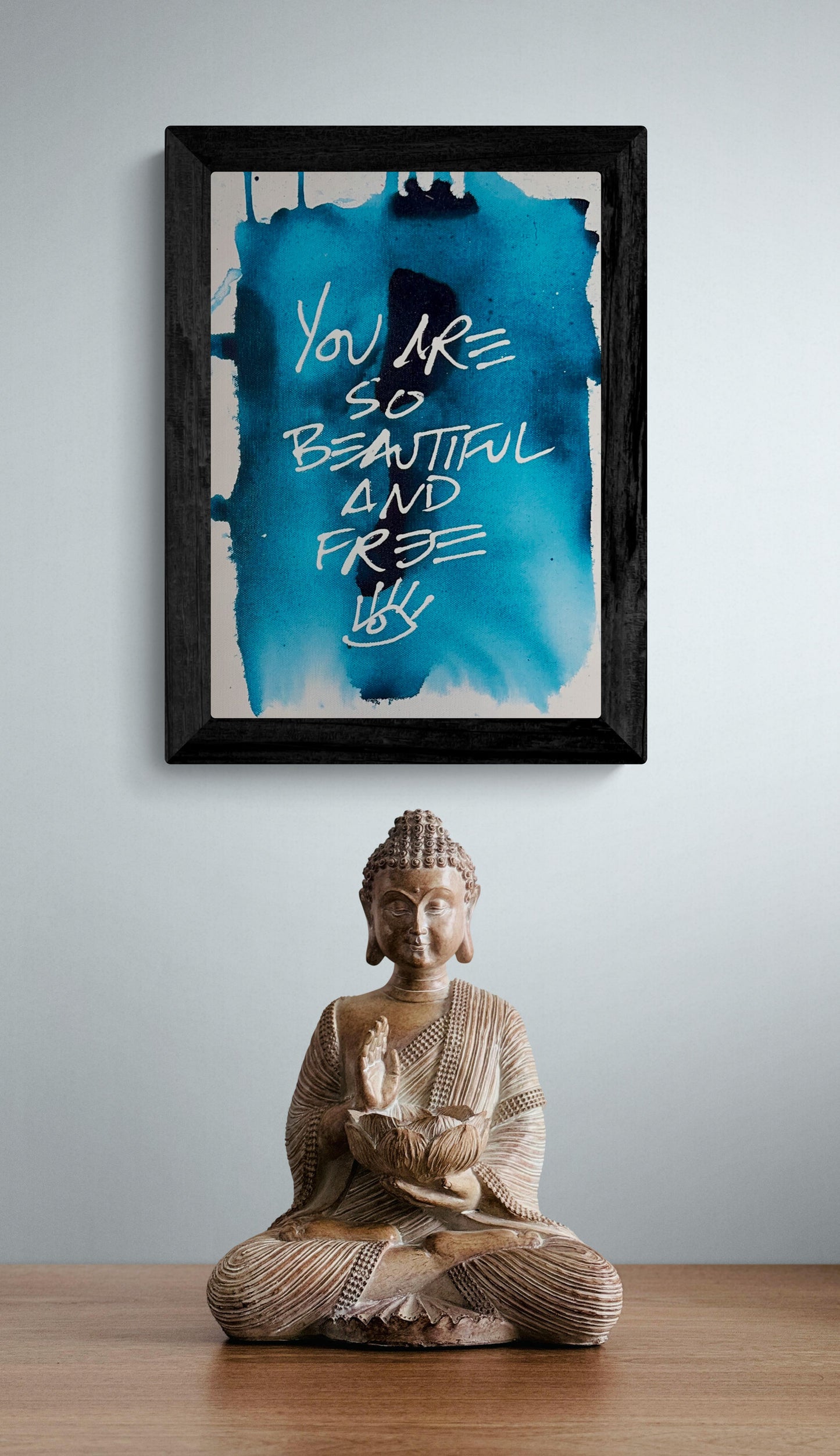 Beautiful and Free / Watercolor Mantra 1 / BOGO Originals / September 2025