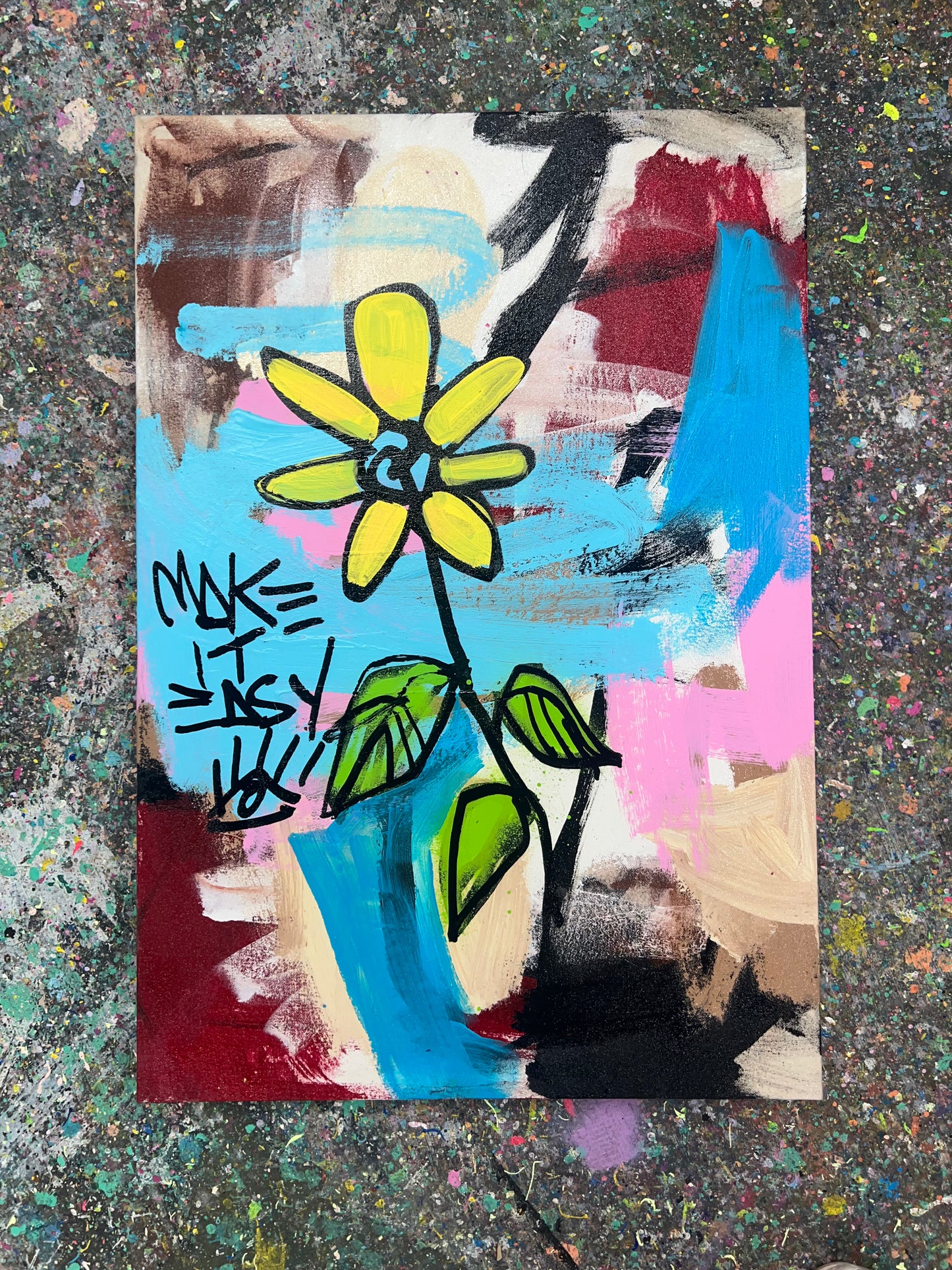 Make it easy / Floral sketch abstract/ July 2023