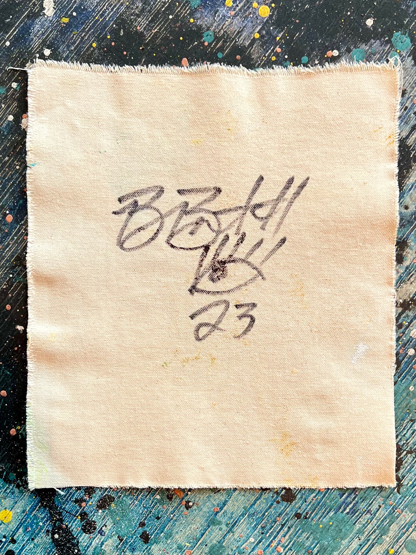 Don’t fight your blessings / cave elephant / sand+blue / July 2023
