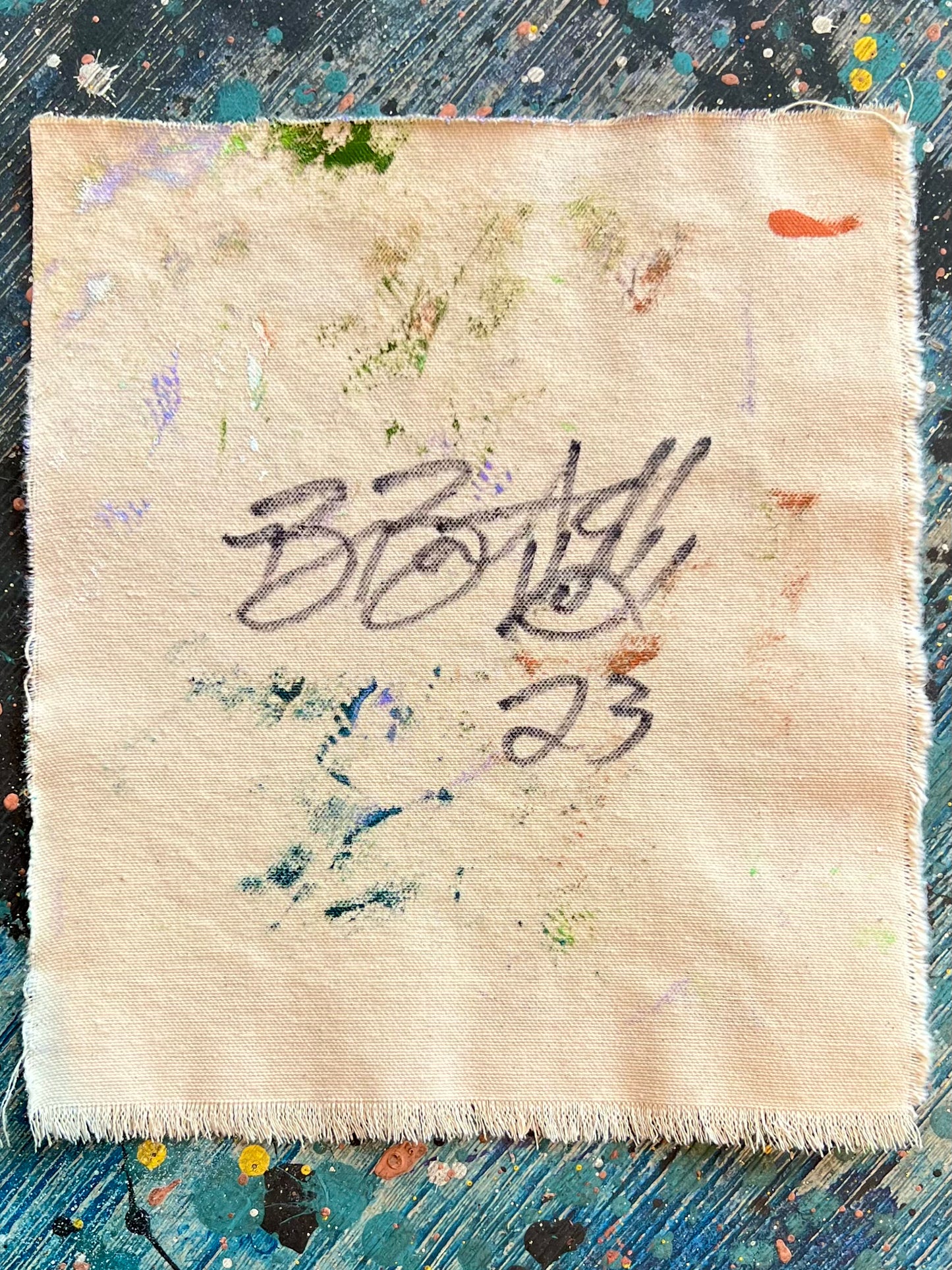 Don’t fight your blessings / mantra / purple+mint / July 2023