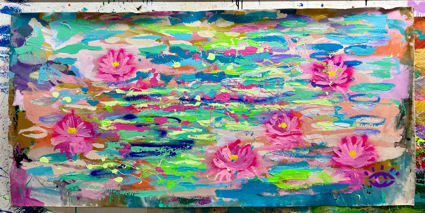 Lotus like heart / Abstract Lotus Garden / July 2023