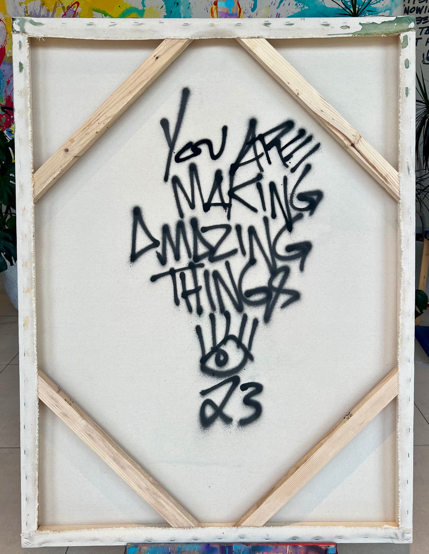 Amazing Things / green+purple lion / July 2023