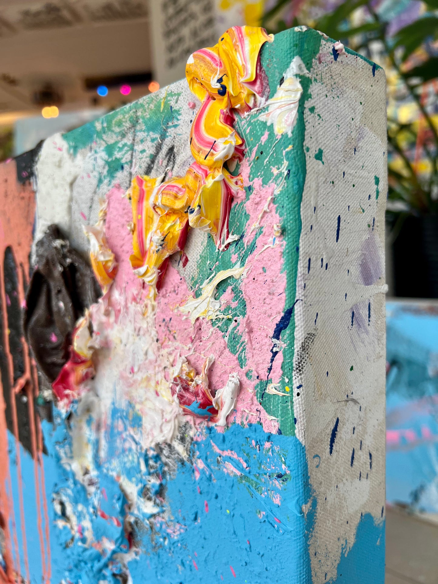 Textured Forms / abstract collage / July 2023