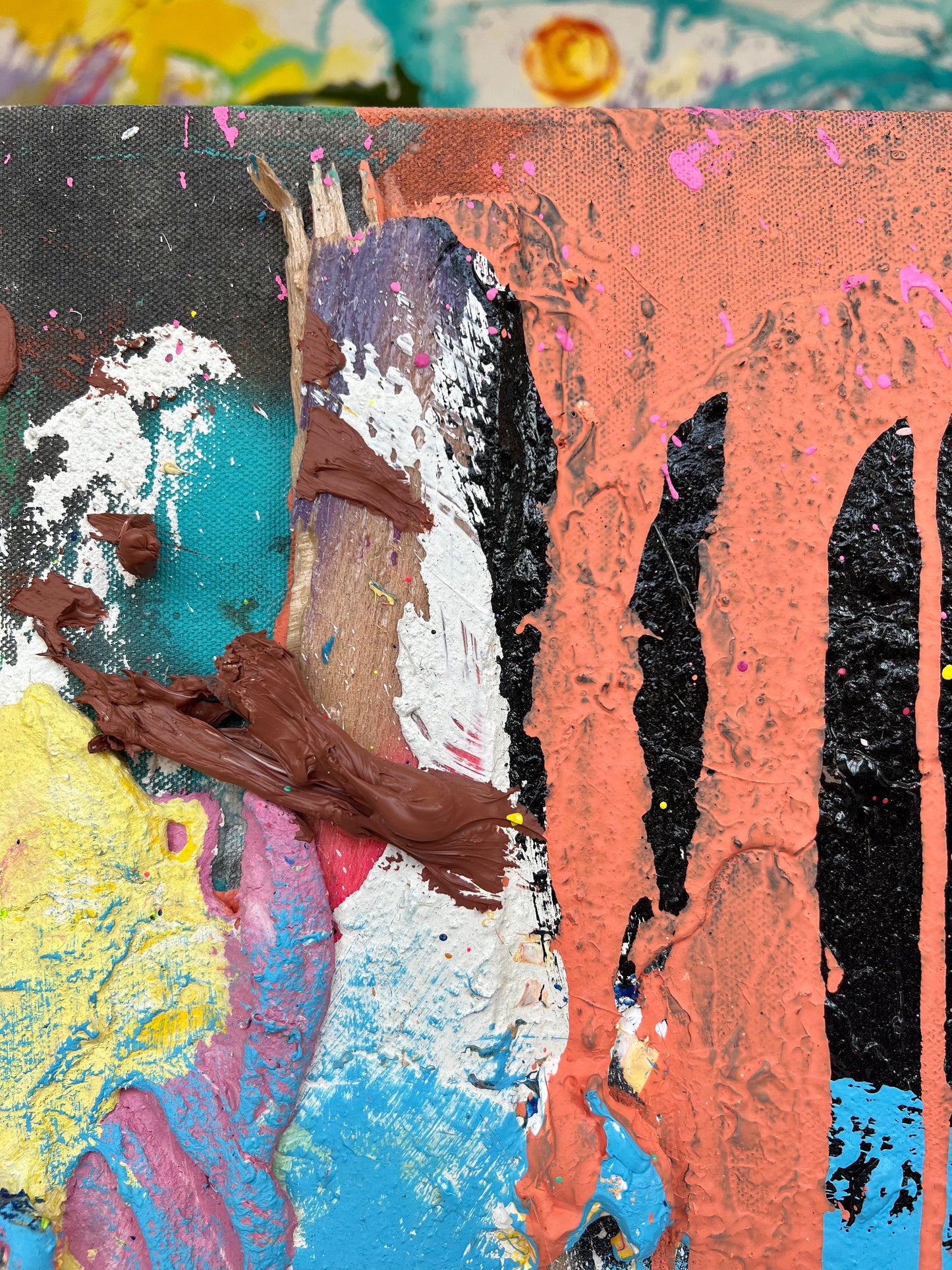 Textured Forms / abstract collage / July 2023