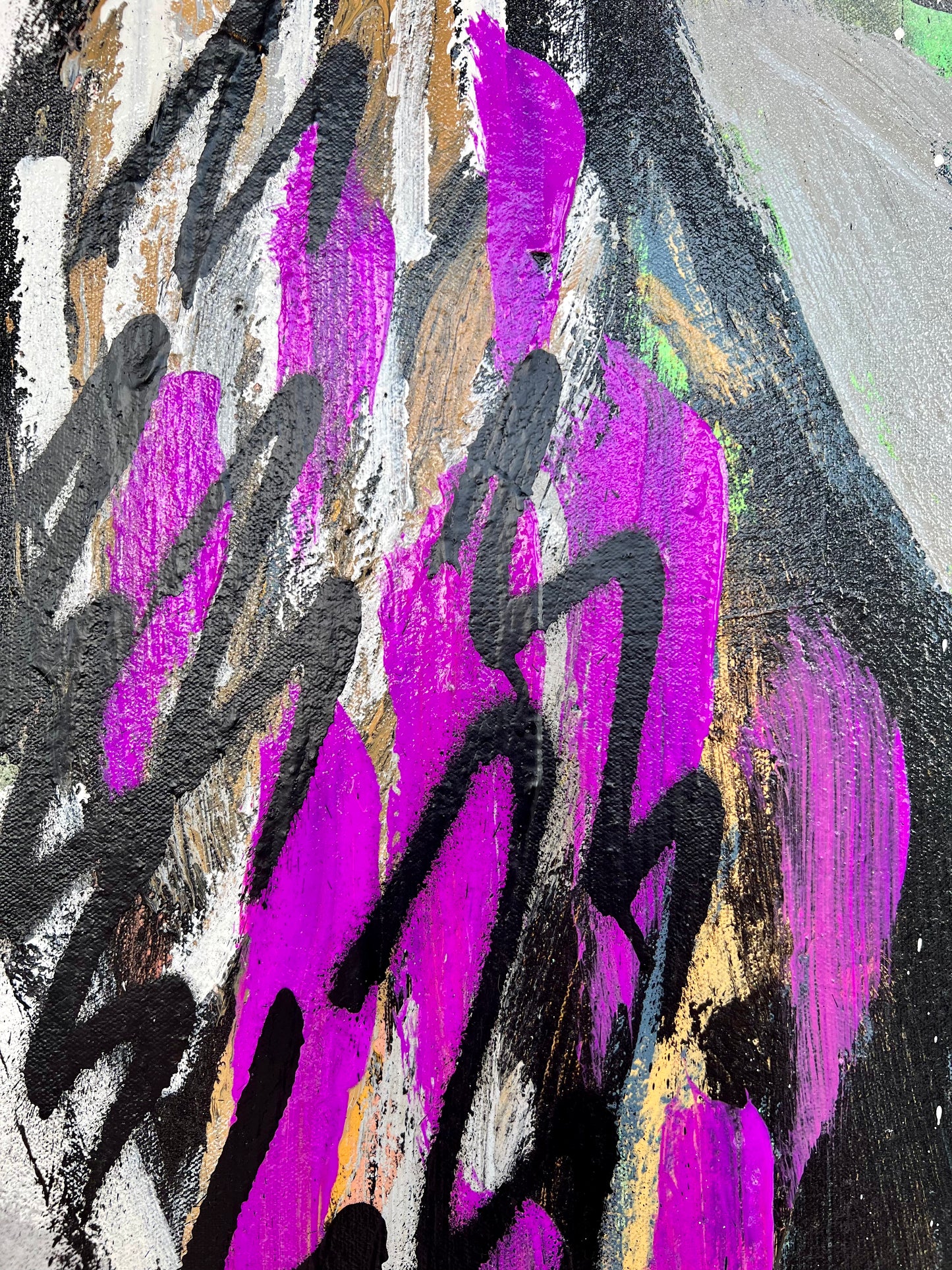 Amazing Things / green+purple lion / July 2023