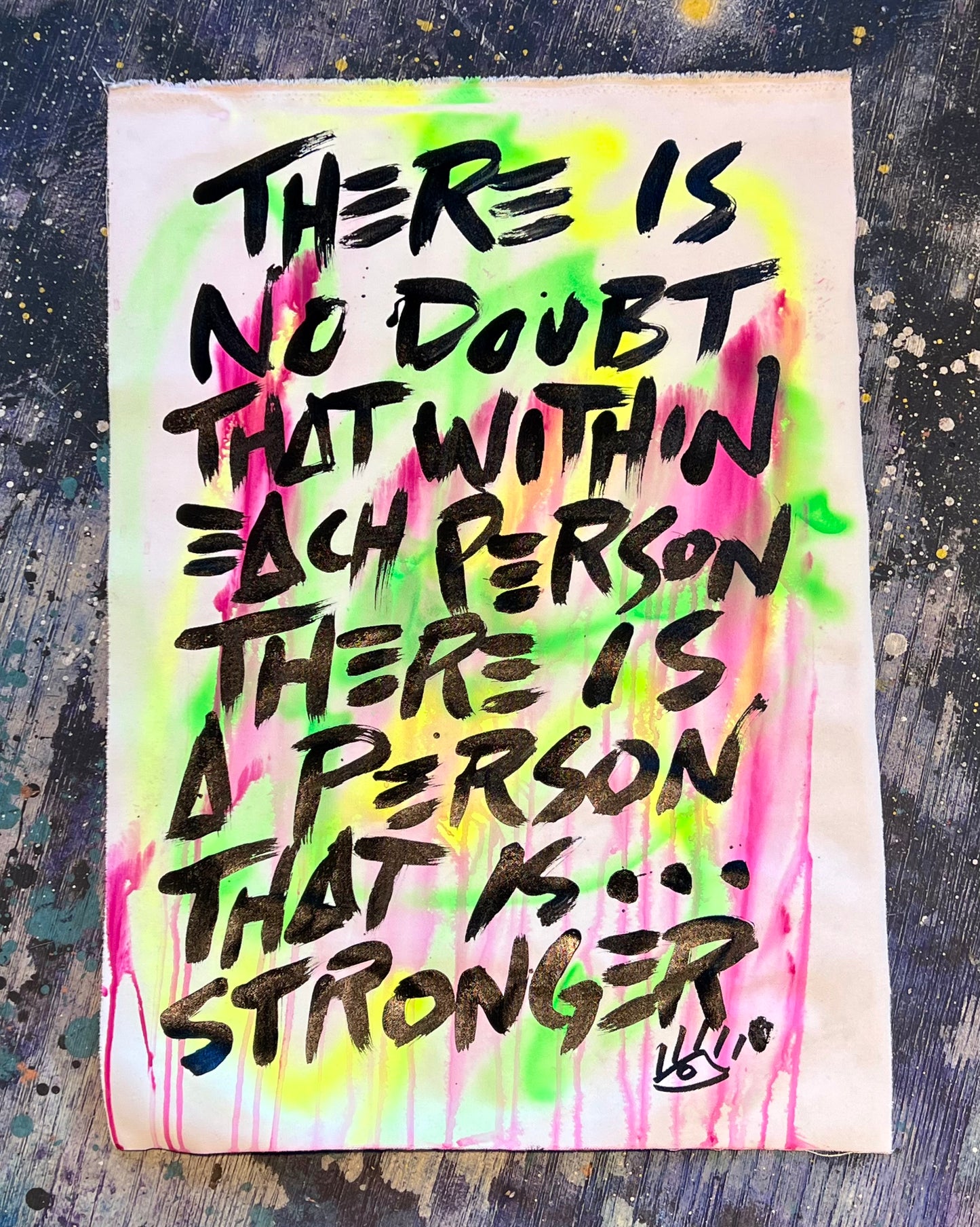 A person stronger / colorwash mantra / August 2023