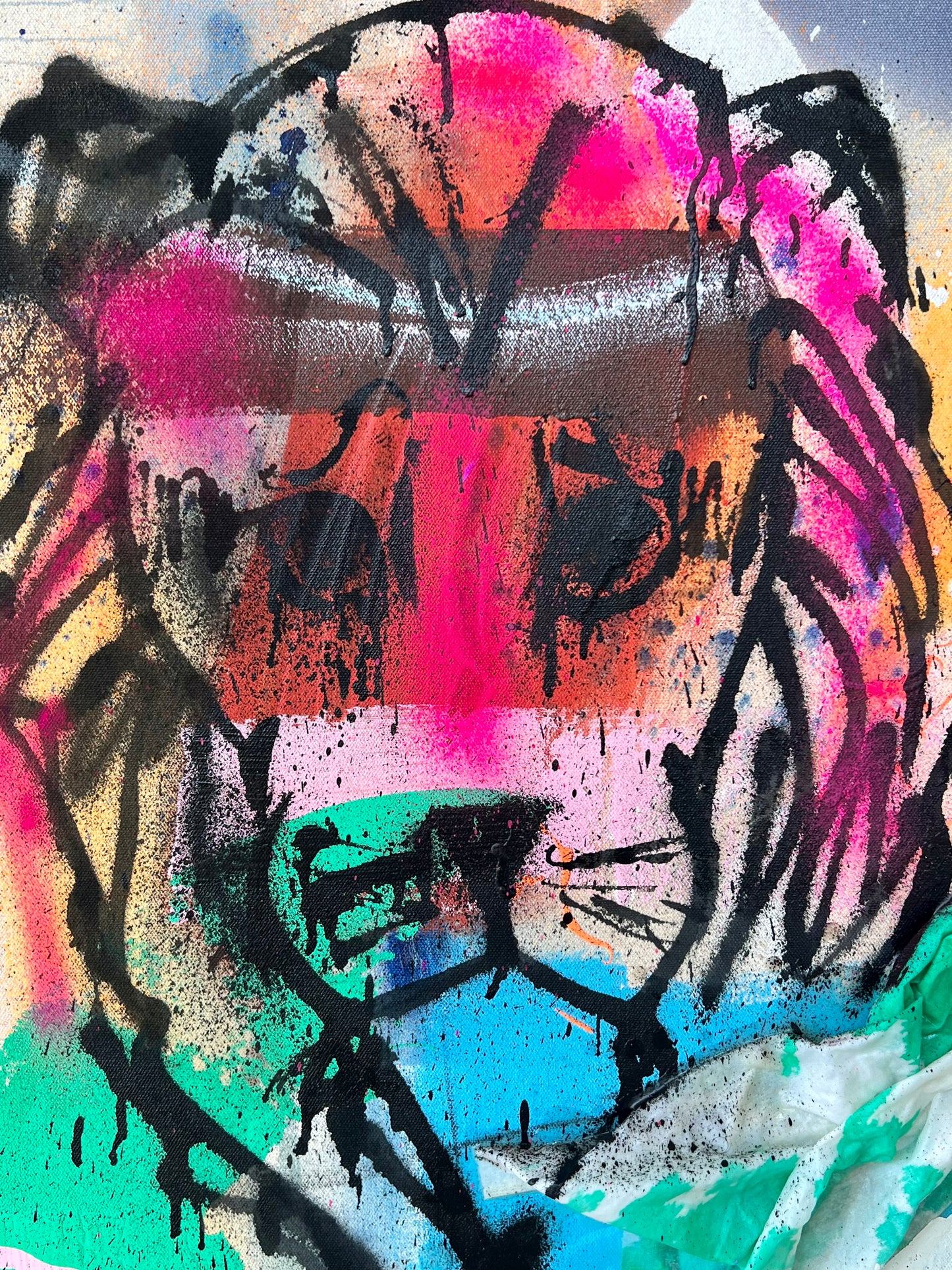 Like a Big Cat / lion collage / July 2023